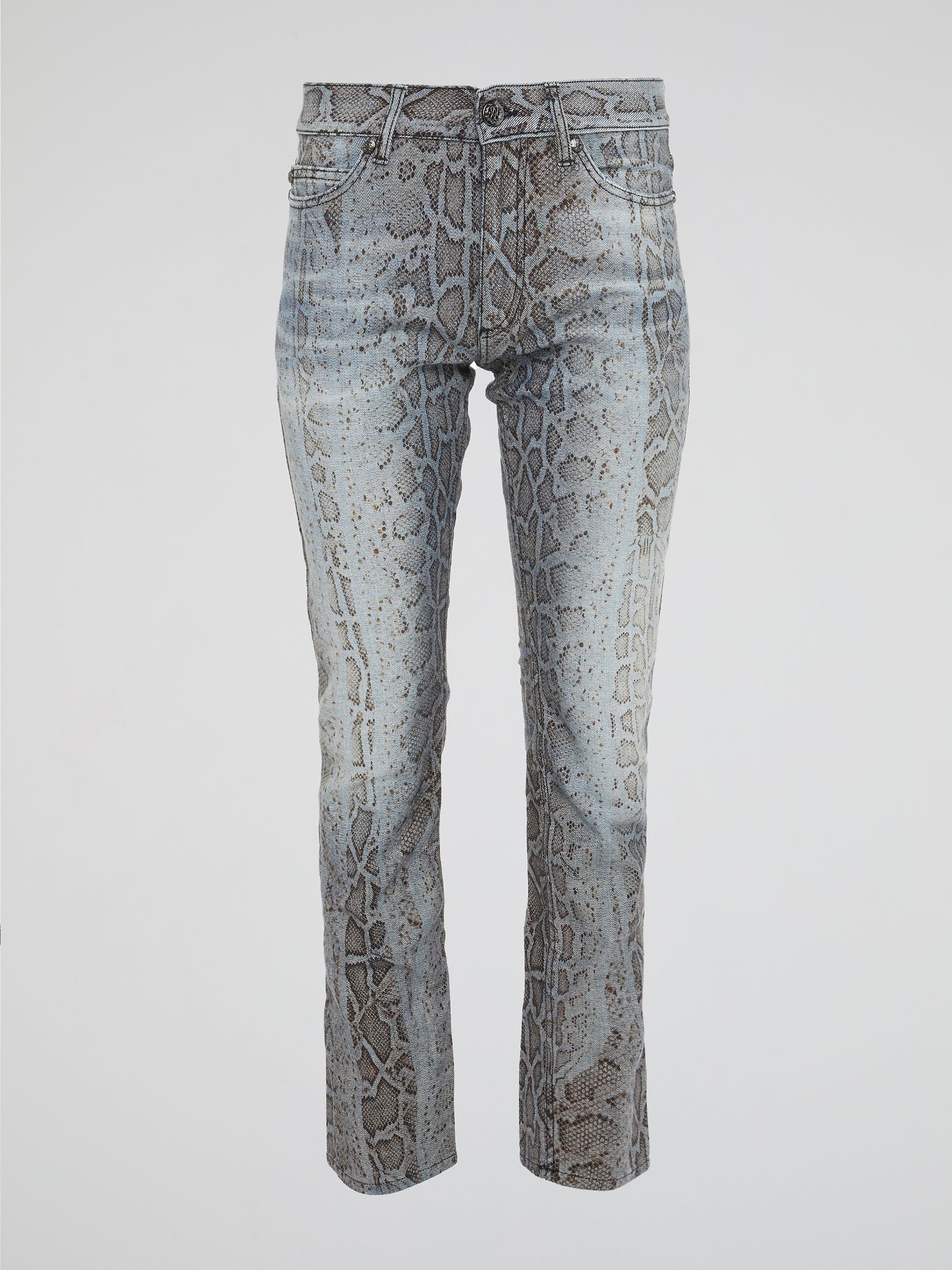 Snake Print Denim Jeans – Maison-B-More Global Store