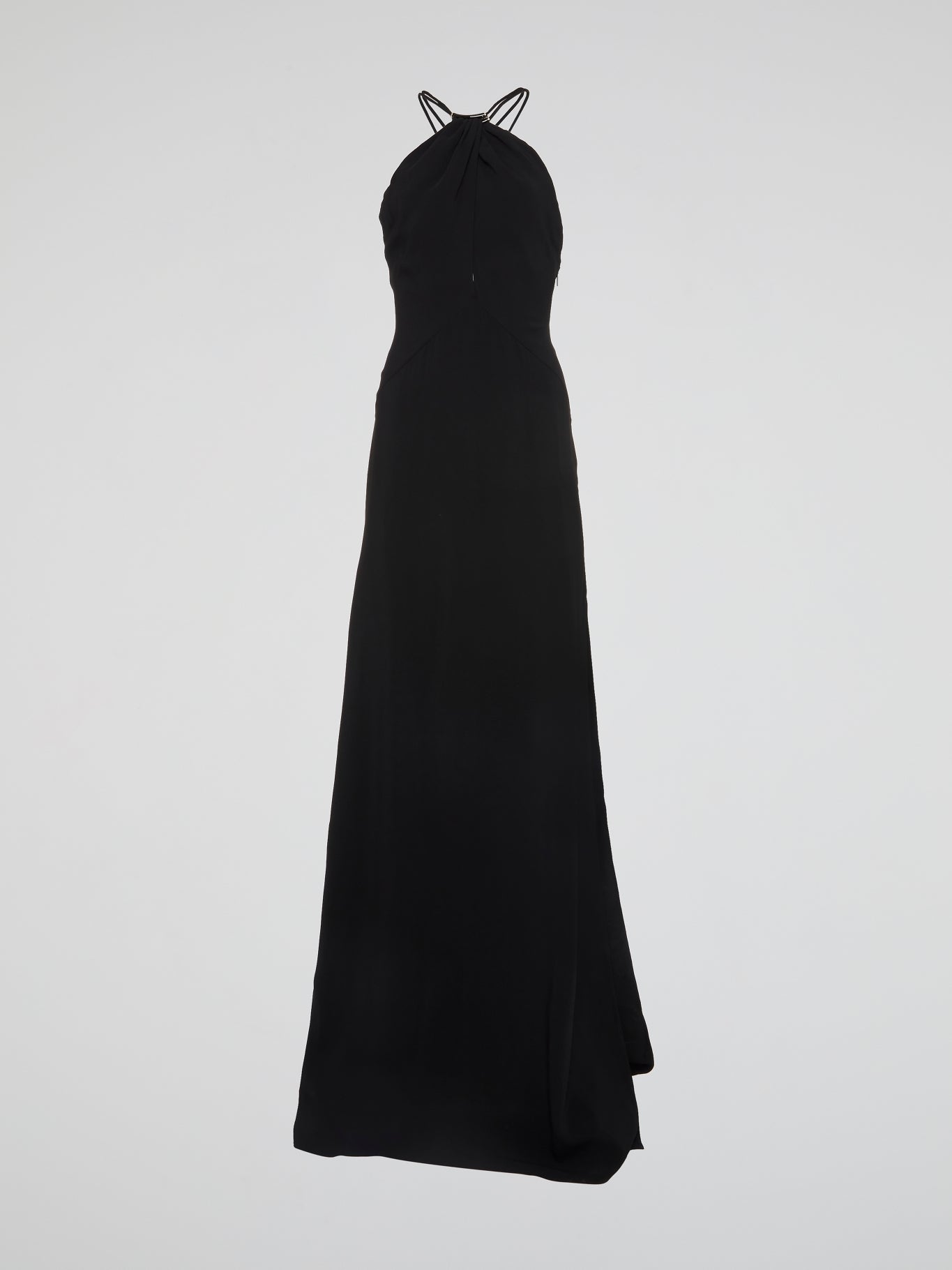 Black Halter Neck Maxi Dress