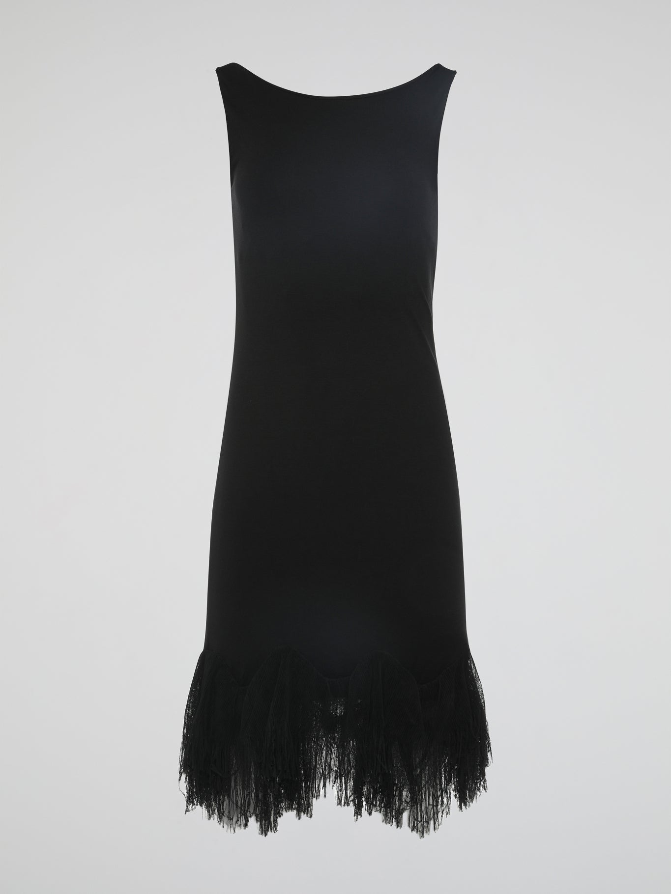 blue dress for baby girl Black Fringe Hem Dress