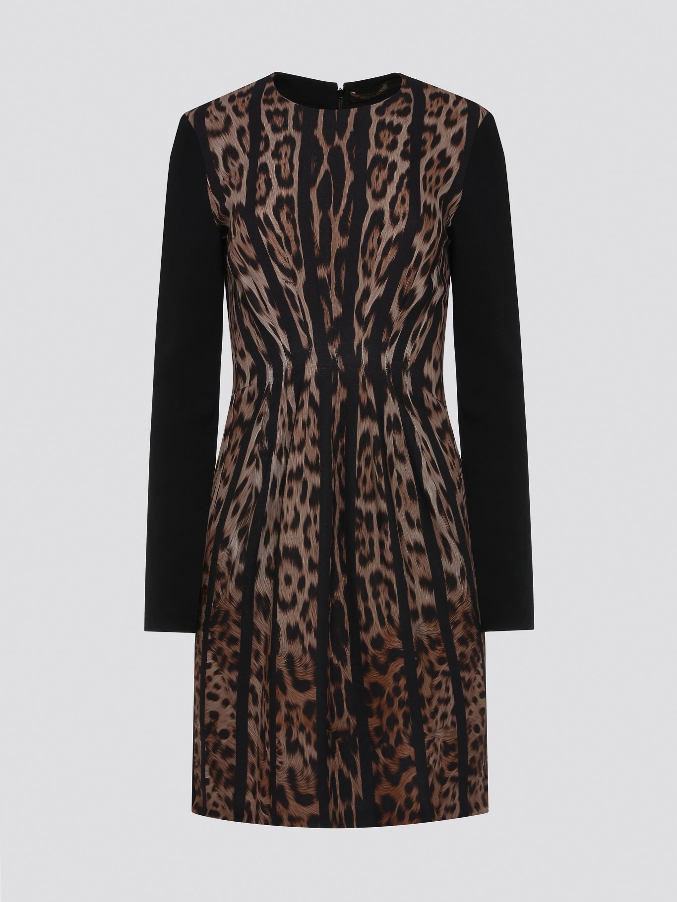 Leopard Print Long Sleeve Dress