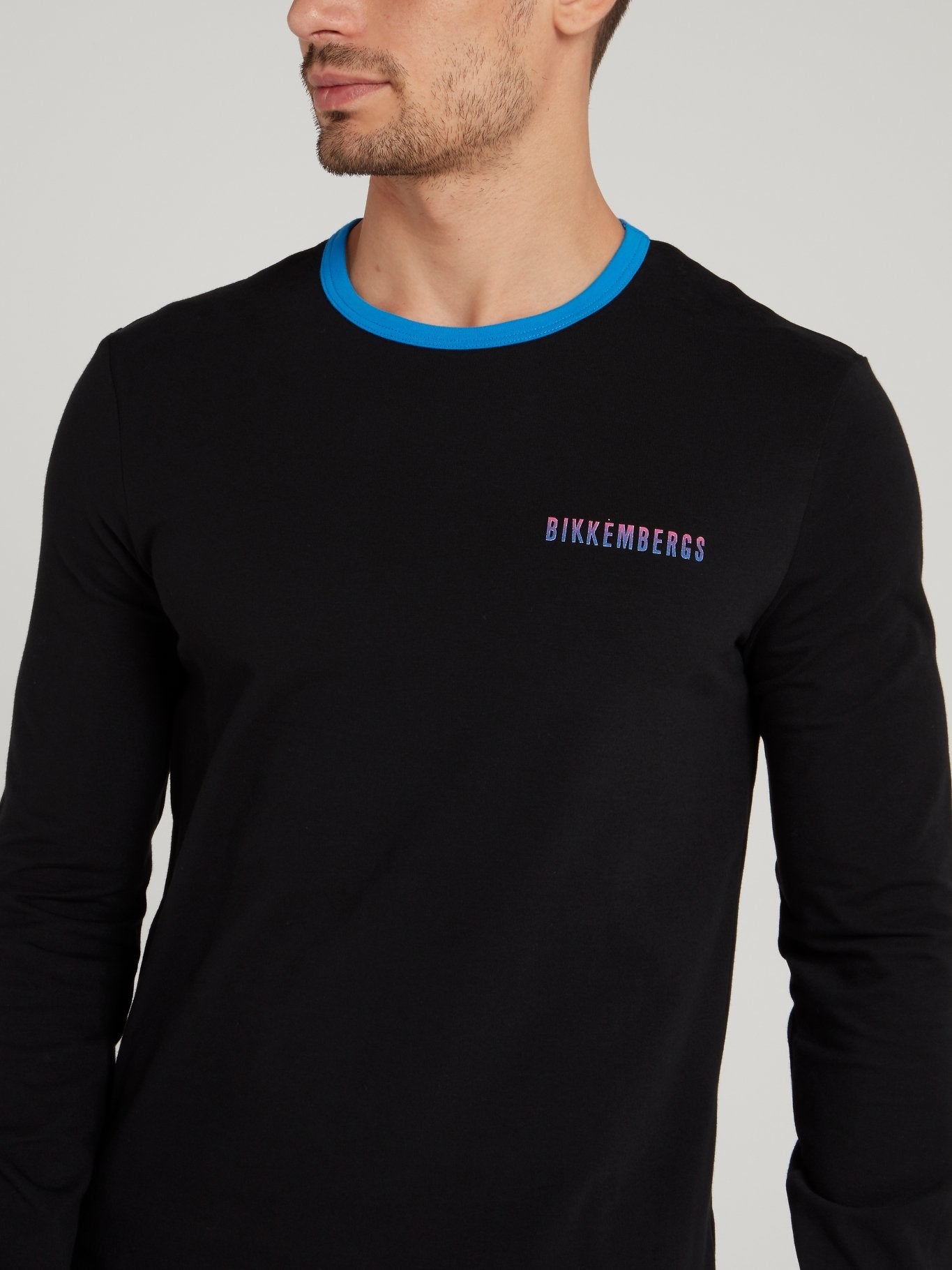 Черный хлопковый домашний костюм