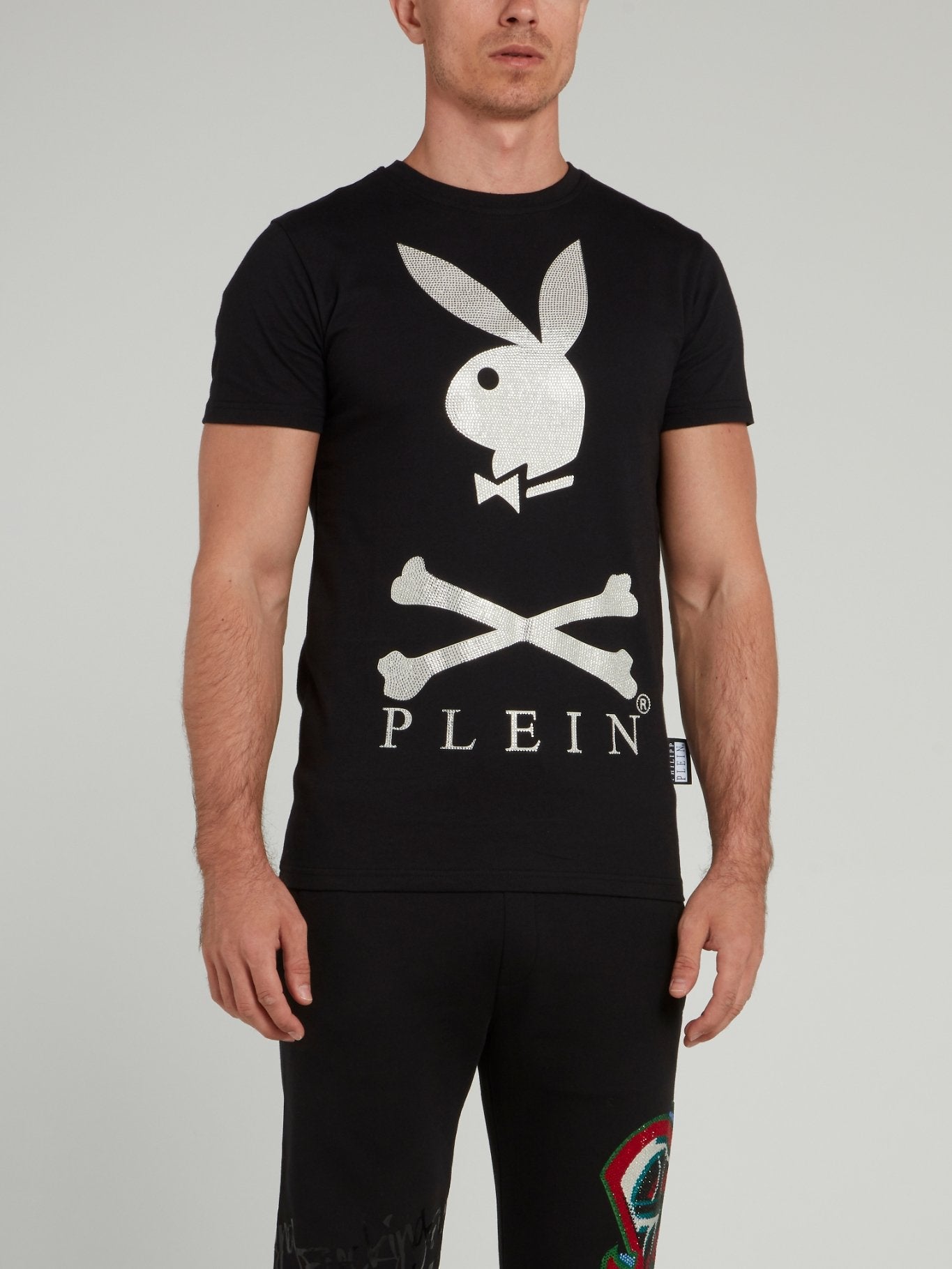 Black Playboy Print T Shirt Maison B More Global Store