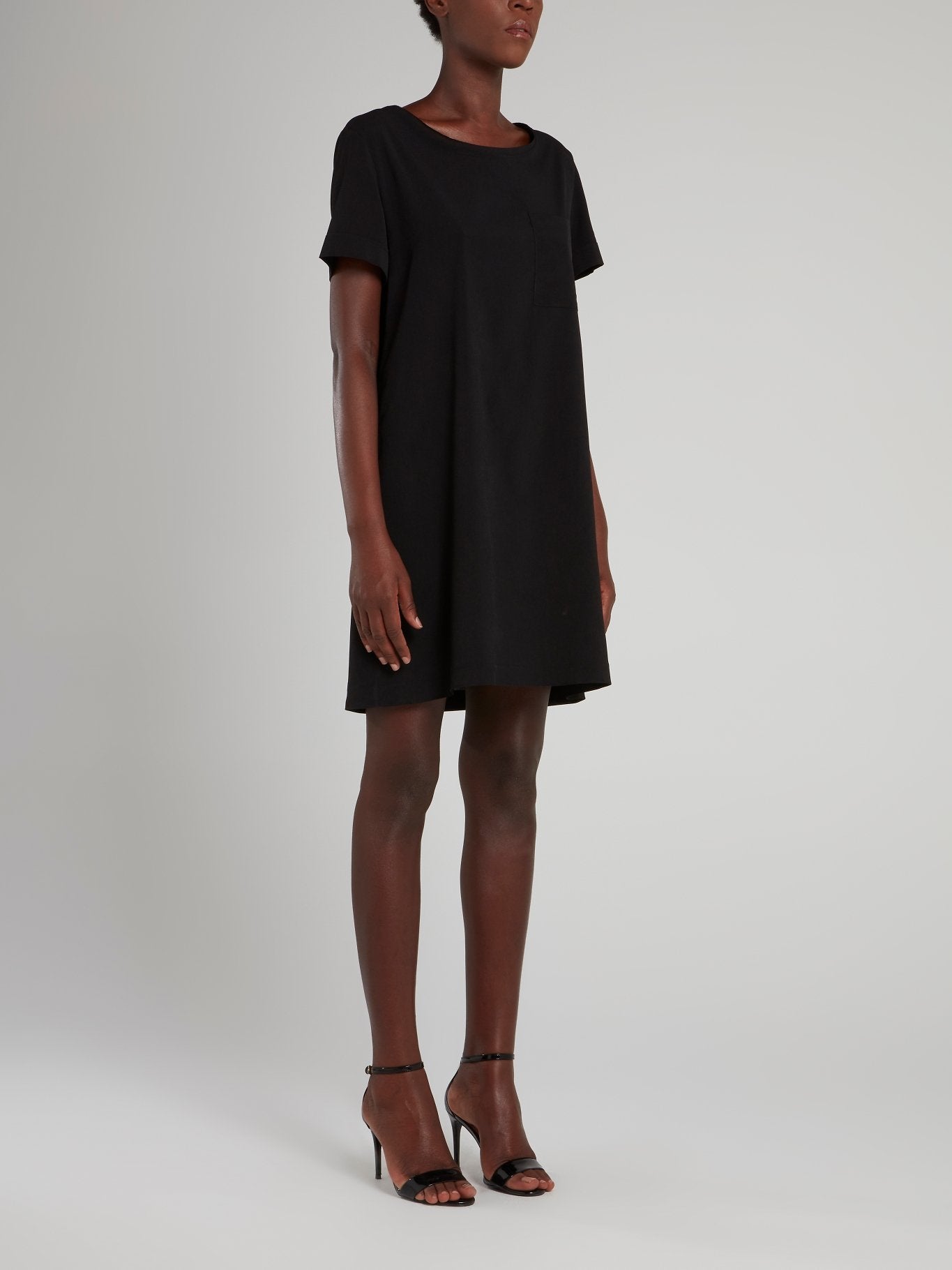 knee length dresses for ladies It Goes On Black Shift Dress – Shop the Mint main image 1