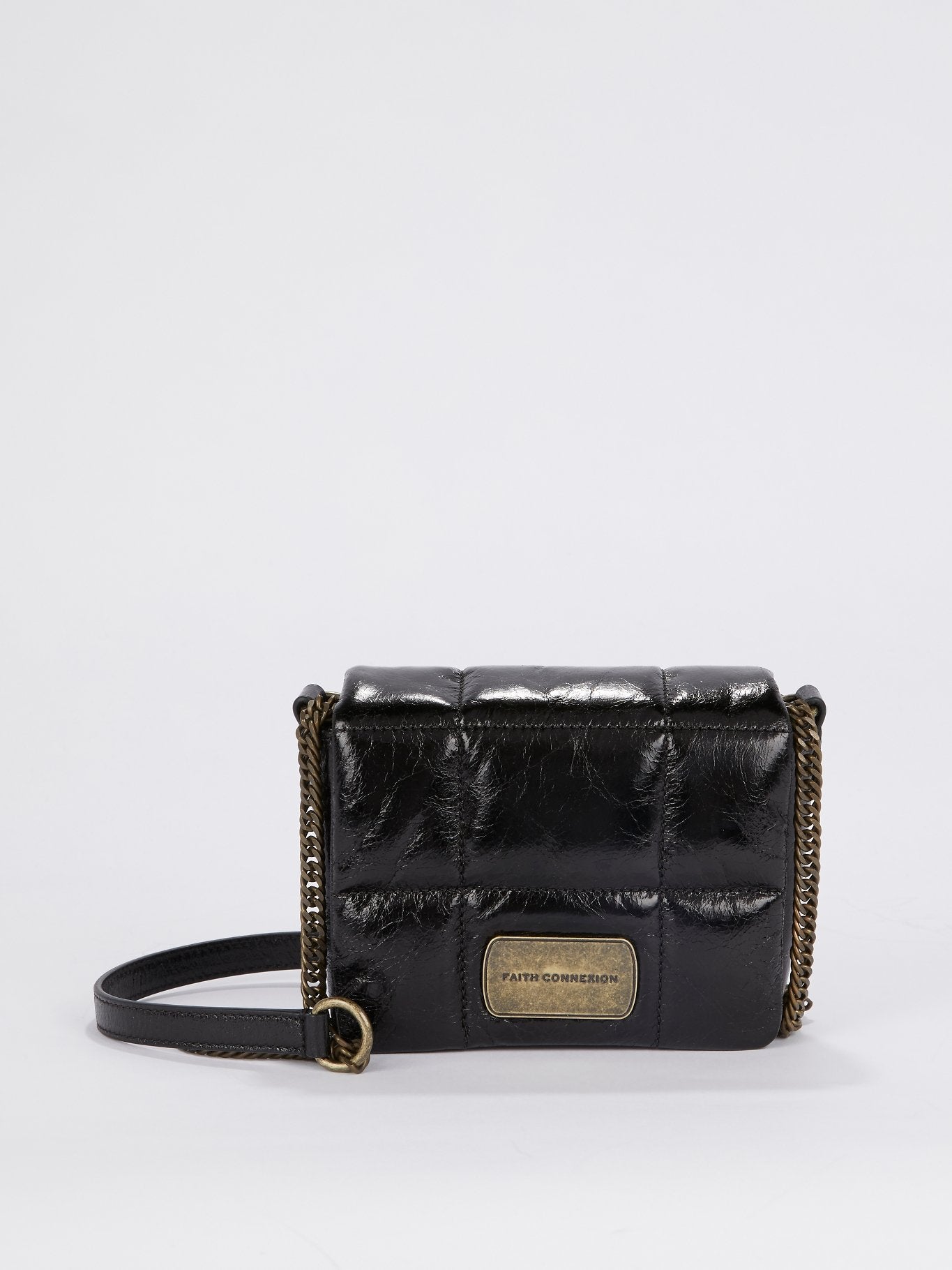Black Quilted Leather Crossbody Bag – Maison-B-More Global Store
