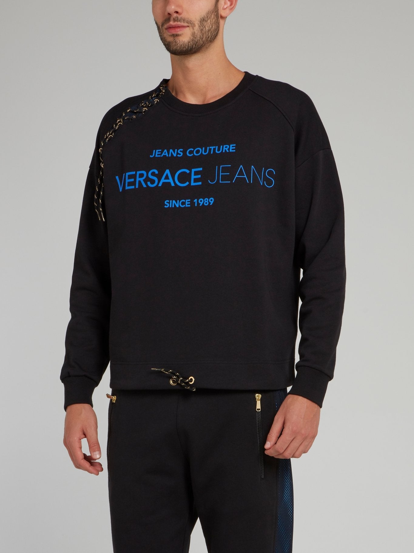 Black Side Stitch Logo Sweater – Maison-B-More Global Store