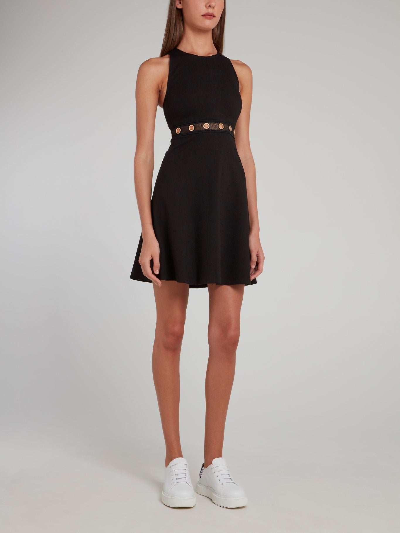 Black Ring Embellished Mini Dress – Maison-B-More Global Store Black Ring Embellished Mini Dress – Maison-B-More Global Store