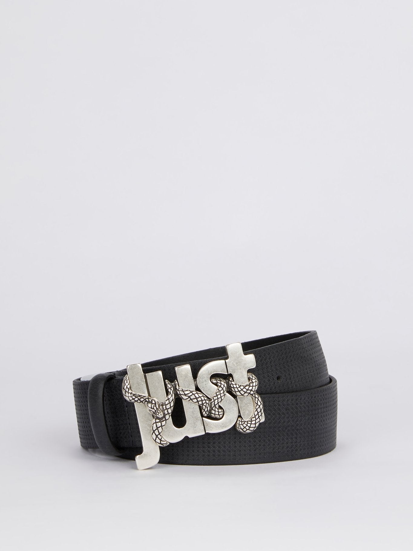 Logo Buckle Textured Leather Belt – Maison-B-More Global Store