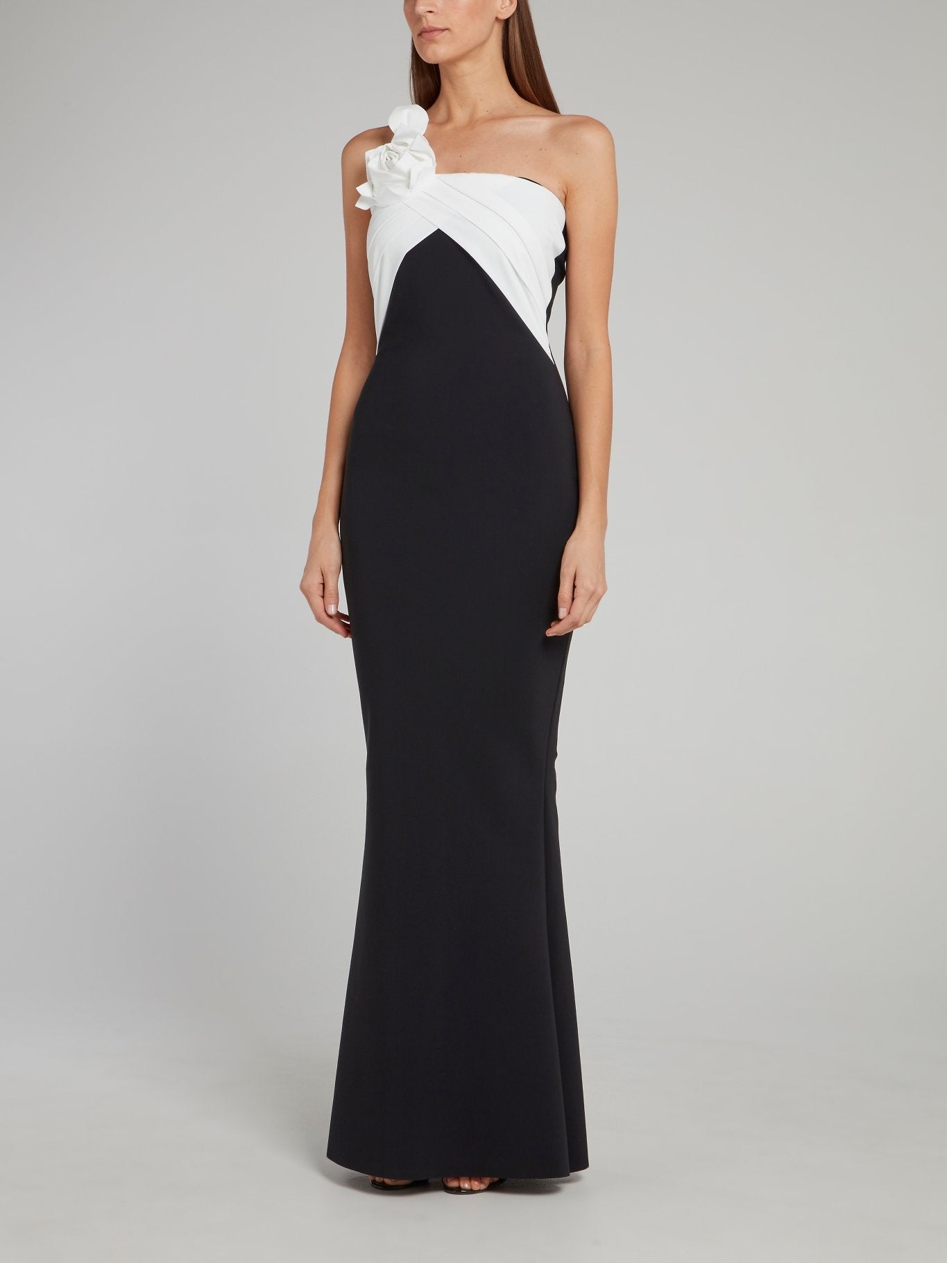 Amaranta One Shoulder Rose Maxi Dress – Maison-B-More Global Store