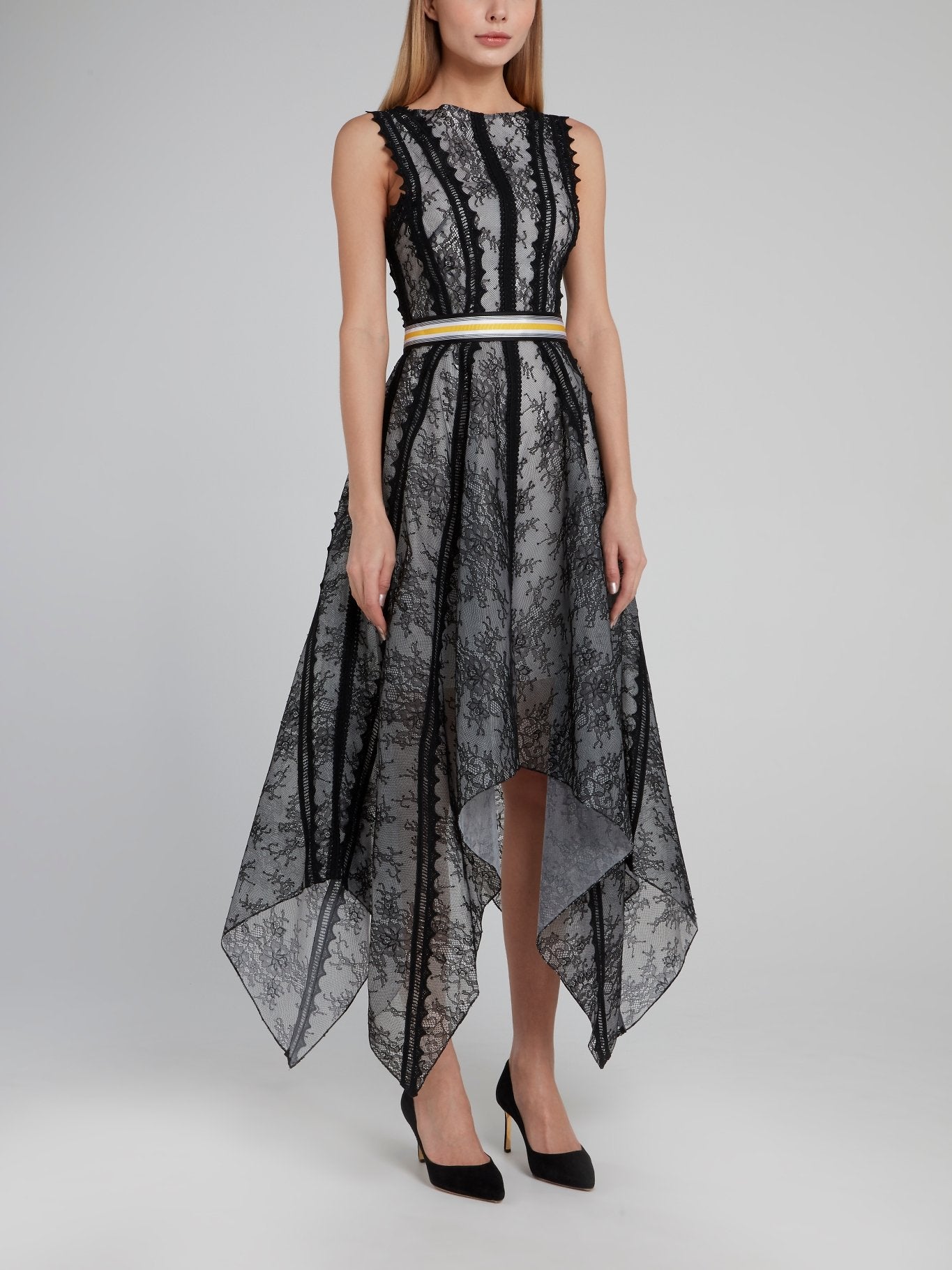 Black Bateau Lace Midi Dress Maison-B-More Global Store Black Bateau Lace Midi Dress Maison-B-More Global Store
