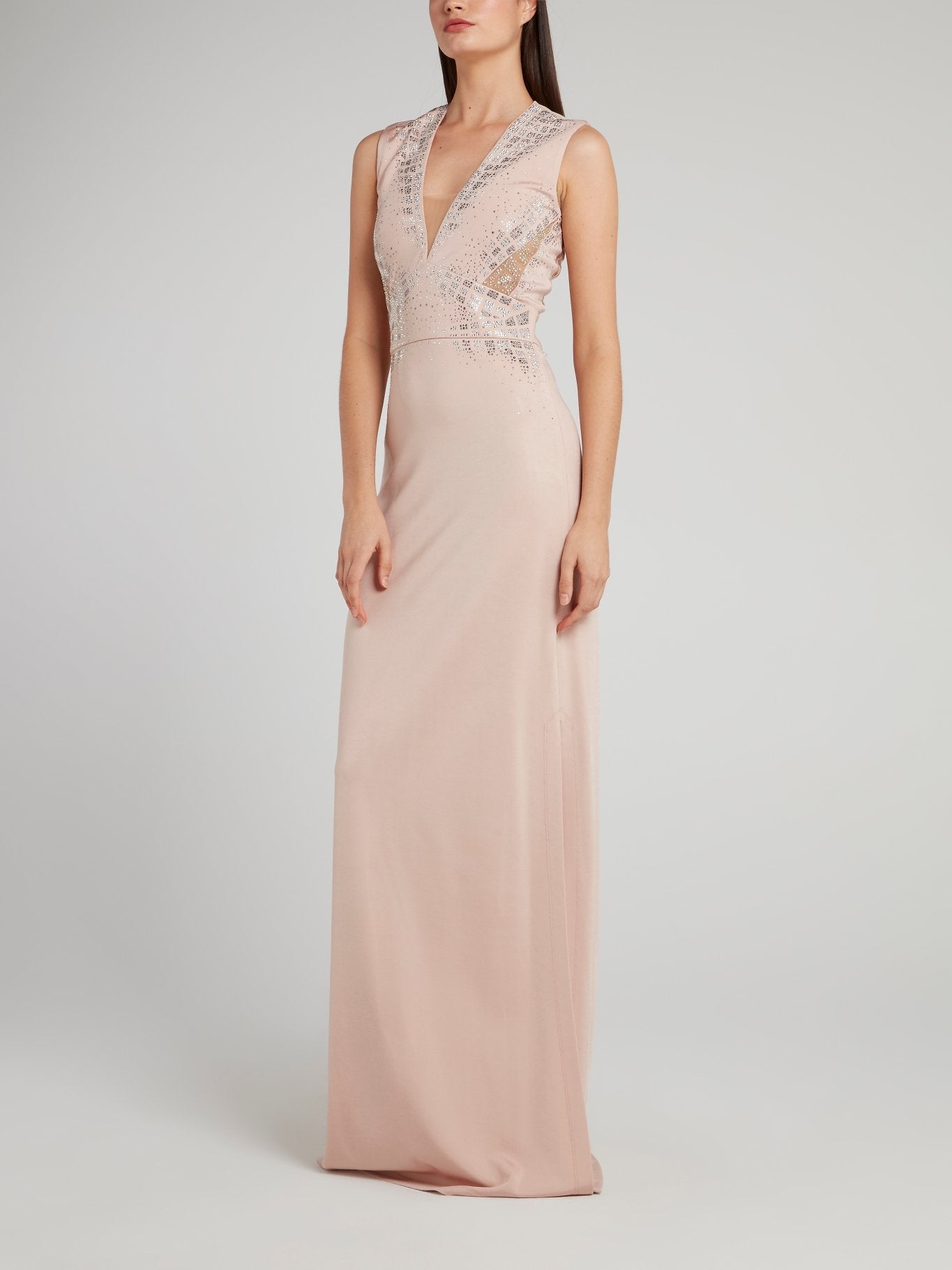 Just Cavalli Hotfix Crystal-embellished Dress Pink