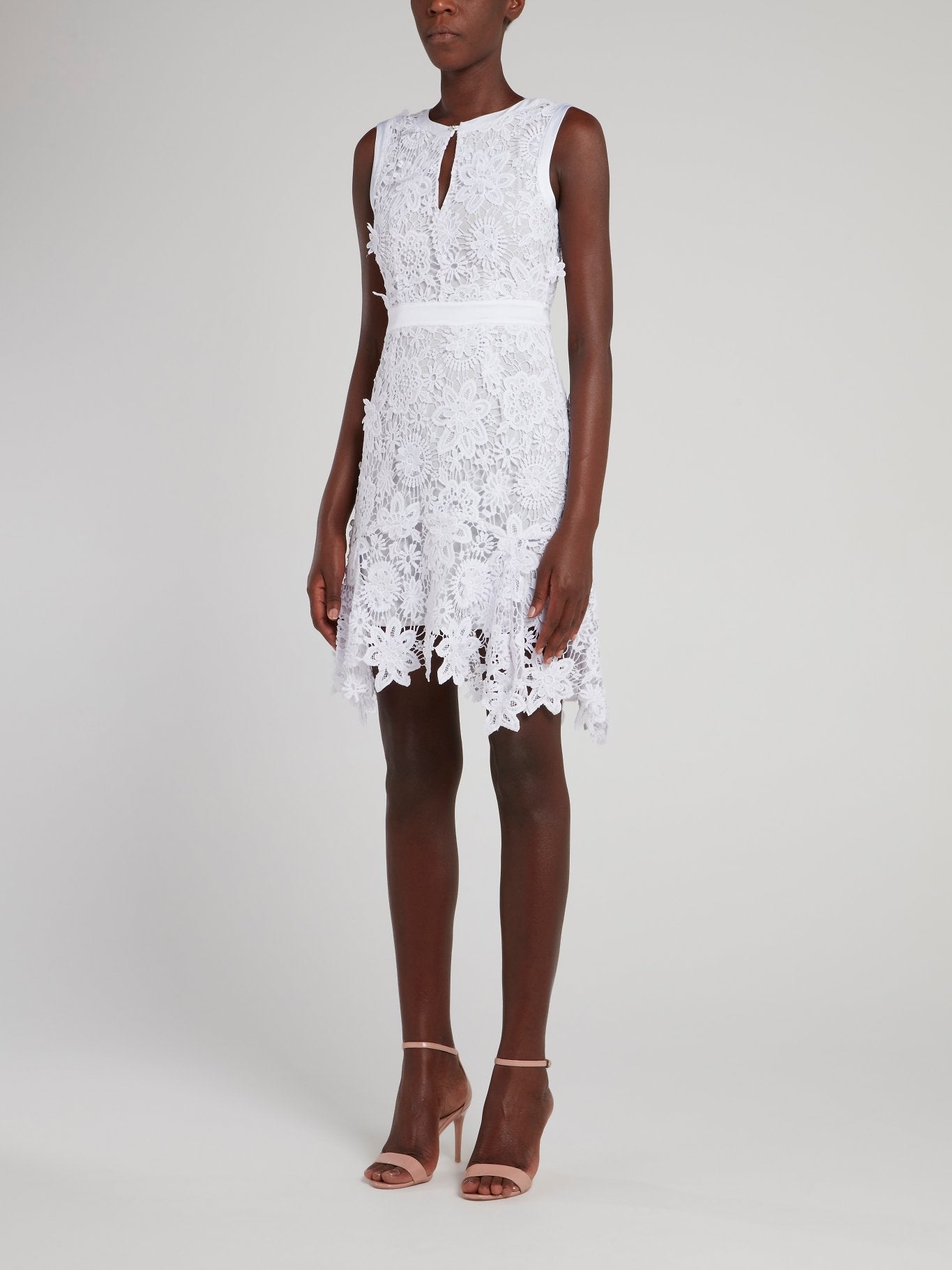 White Lace Mini Dress  Maison-B-More Global Store