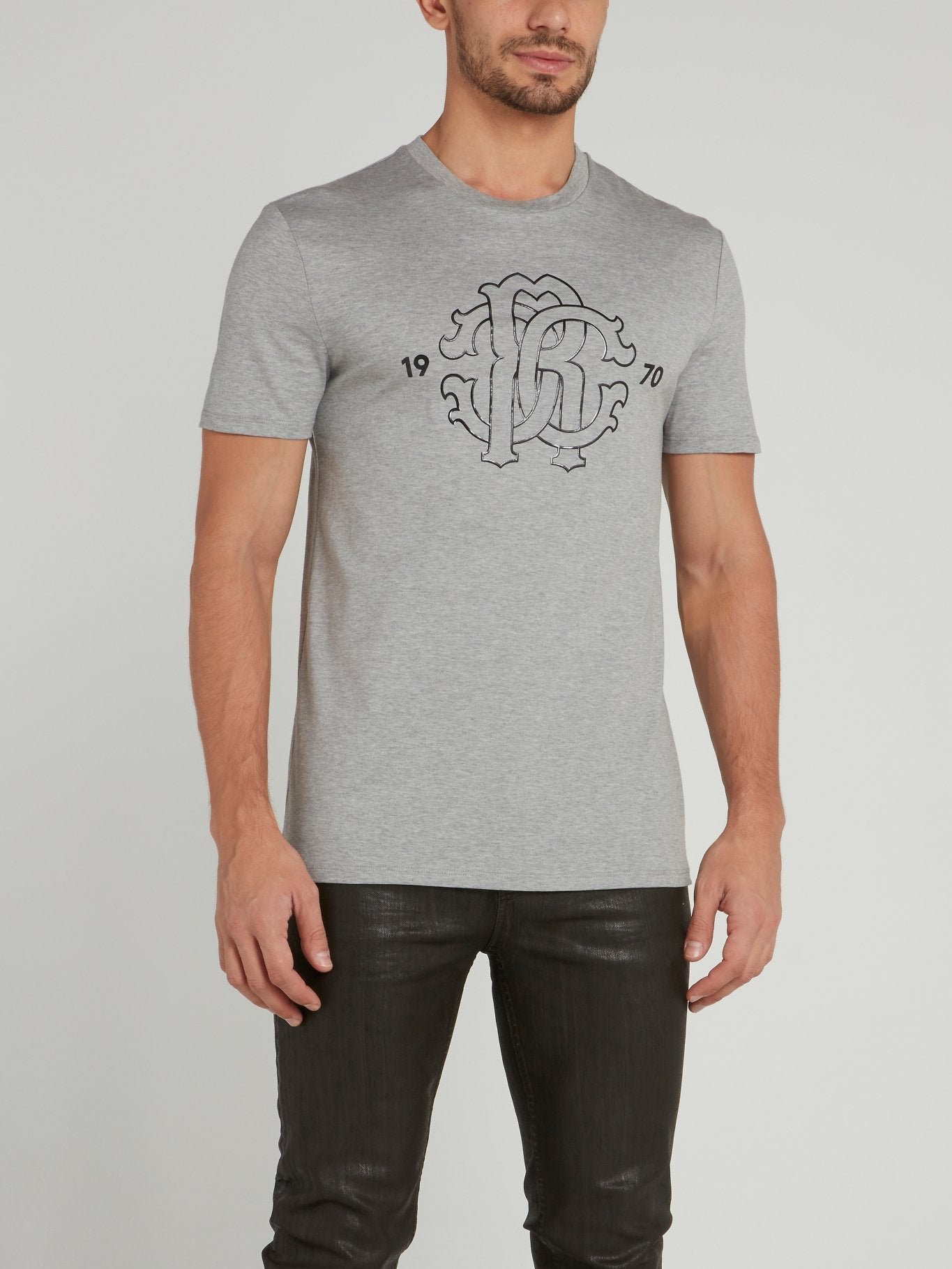 Grey Logo Knitted T-Shirt – Maison-B-More Global Store