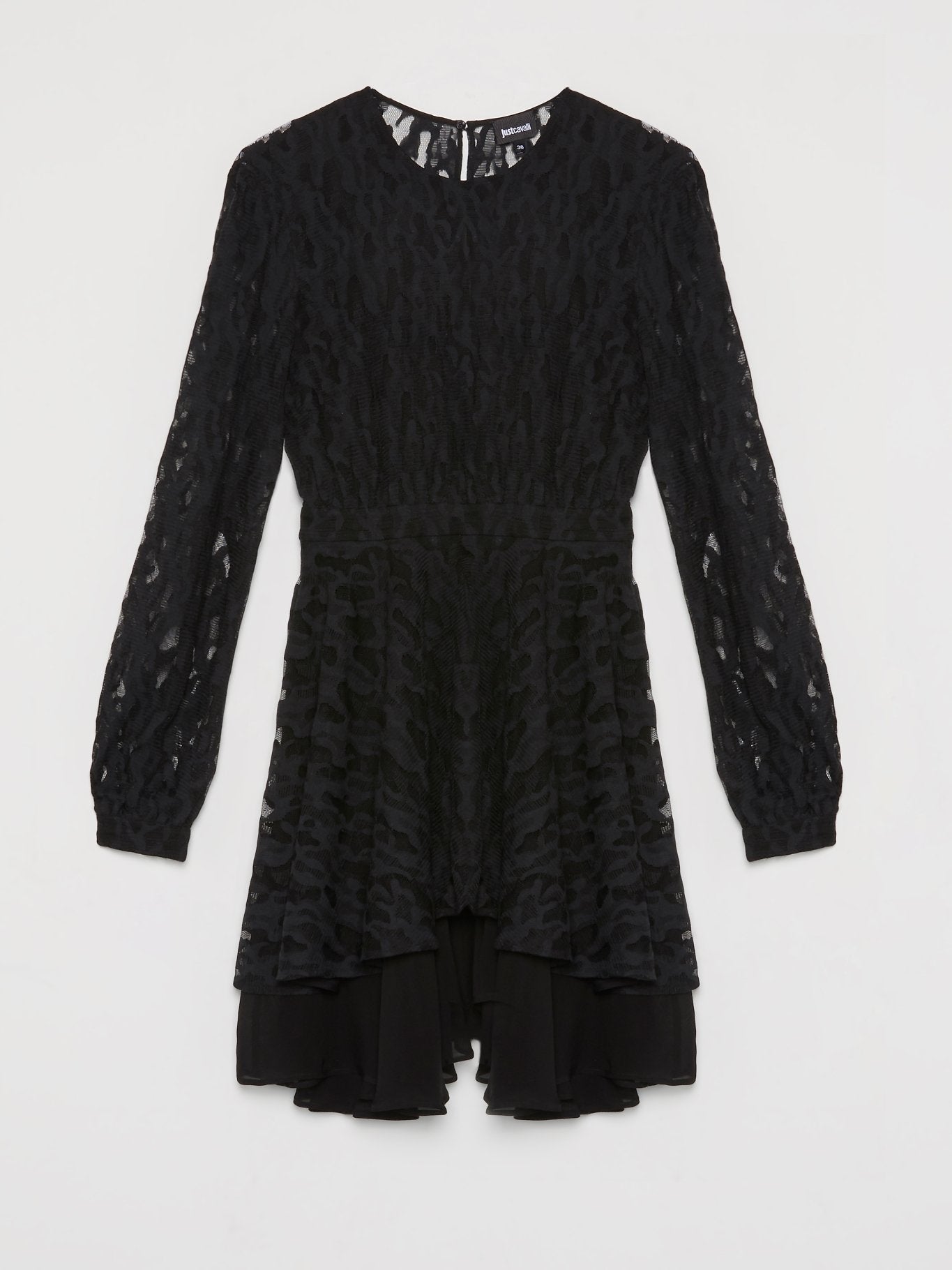 just cavalli lace dress JUST CAVALLI Lace Pattern Mini Dress Size: S