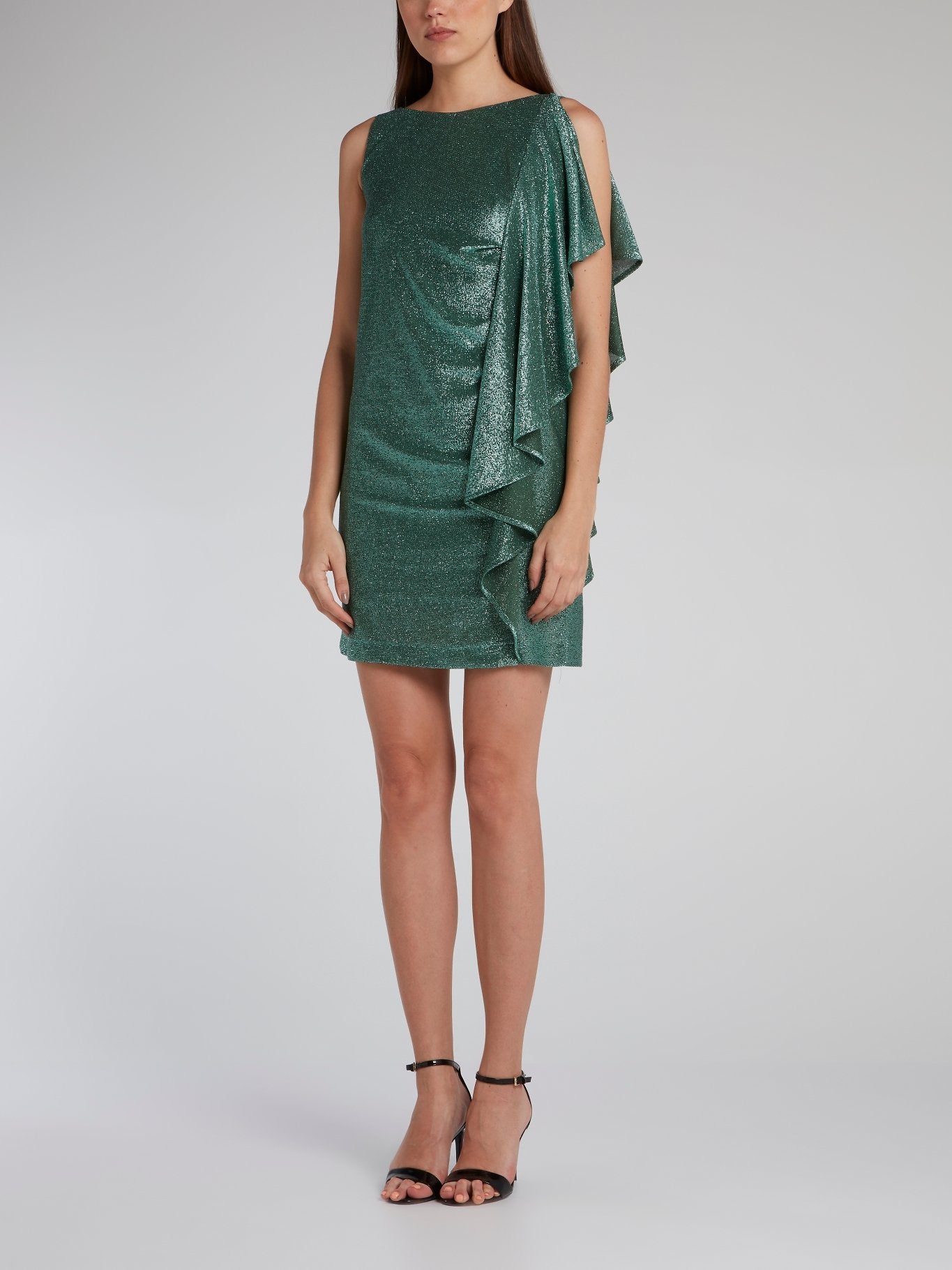 Emerald Bateau Neckline Drape Dress Maison-B-More Global Store Emerald Bateau Neckline Drape Dress Maison-B-More Global Store