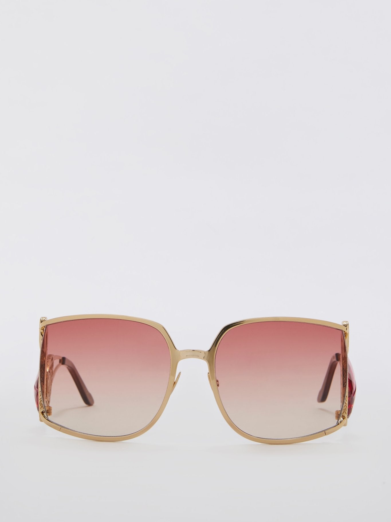Flamant Pink Crystals of Rocca Embellished Sunglasses  display picture 1
