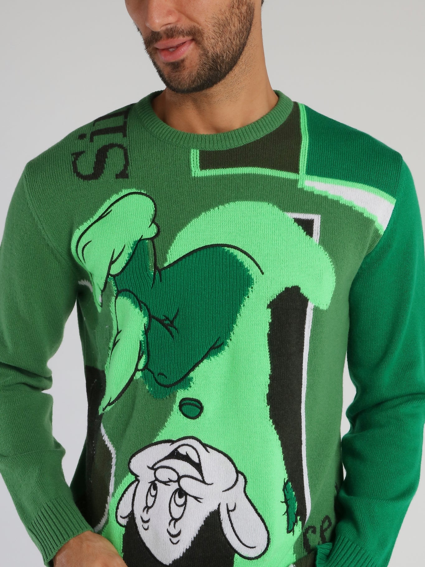 Green Disney Dopey Knitted Sweater