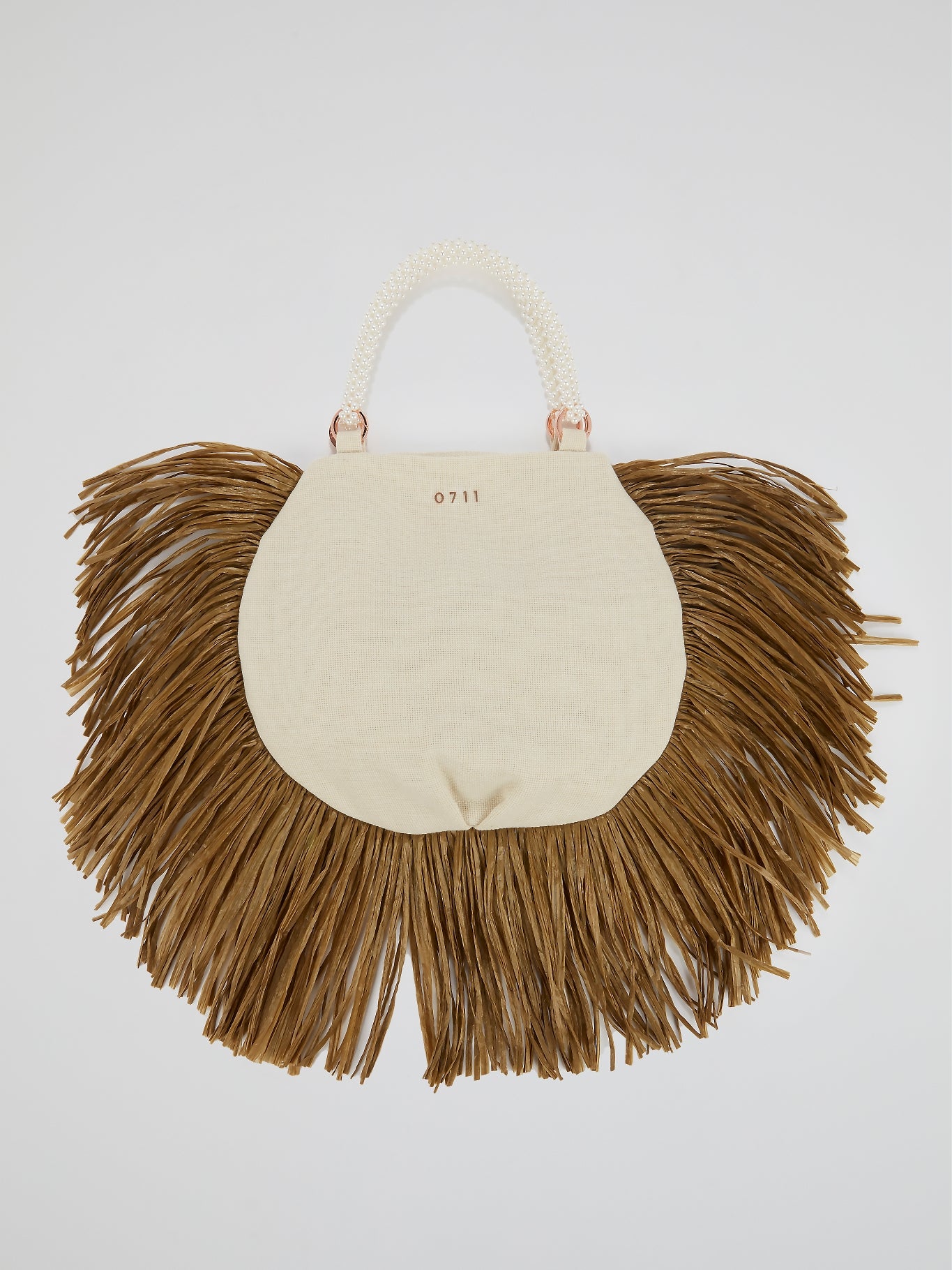 White Pearl Beaded Handle Ani Tote Bag – Maison-B-More Global Store