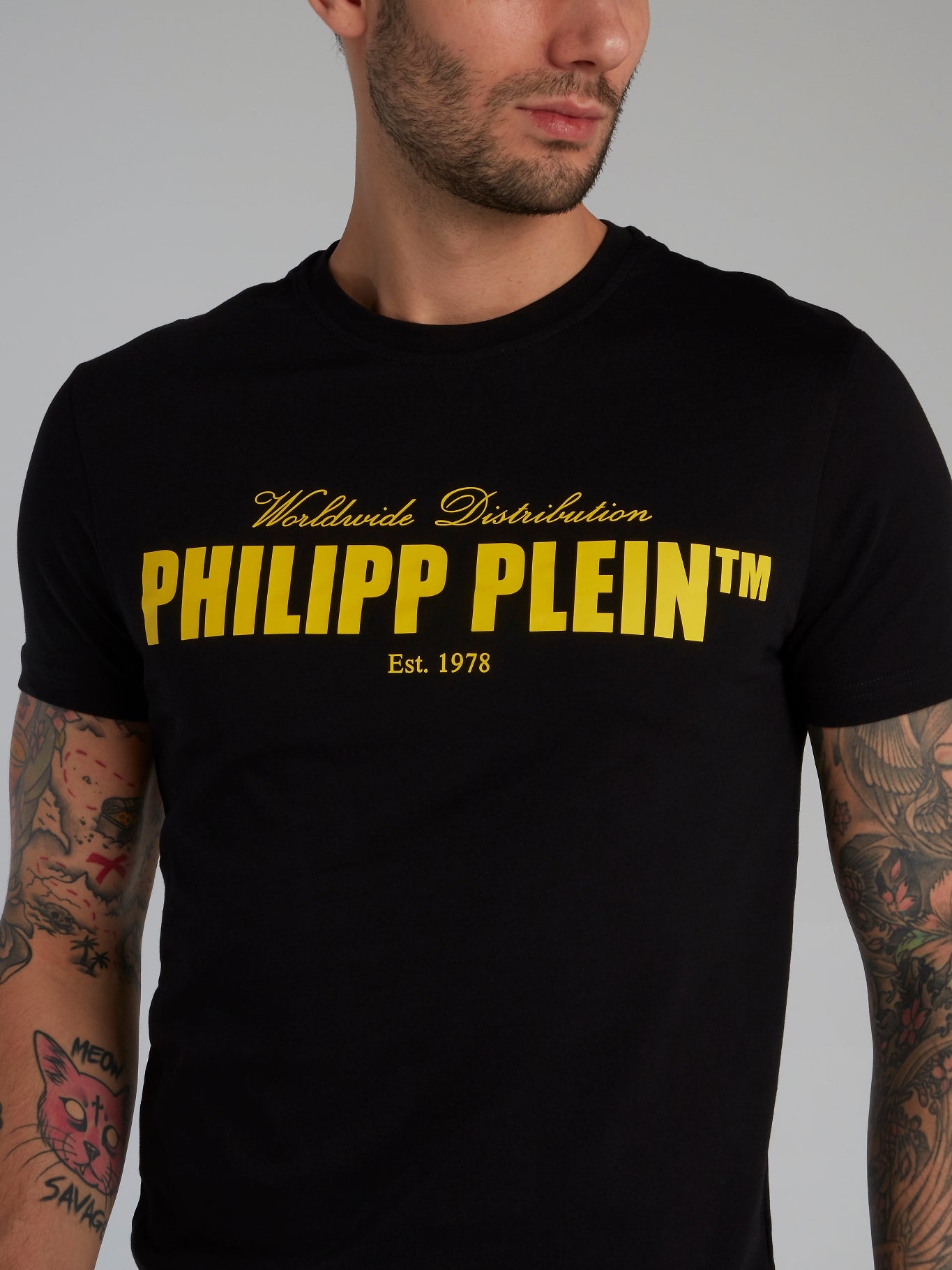 Black Classic Logo Crewneck T-Shirt