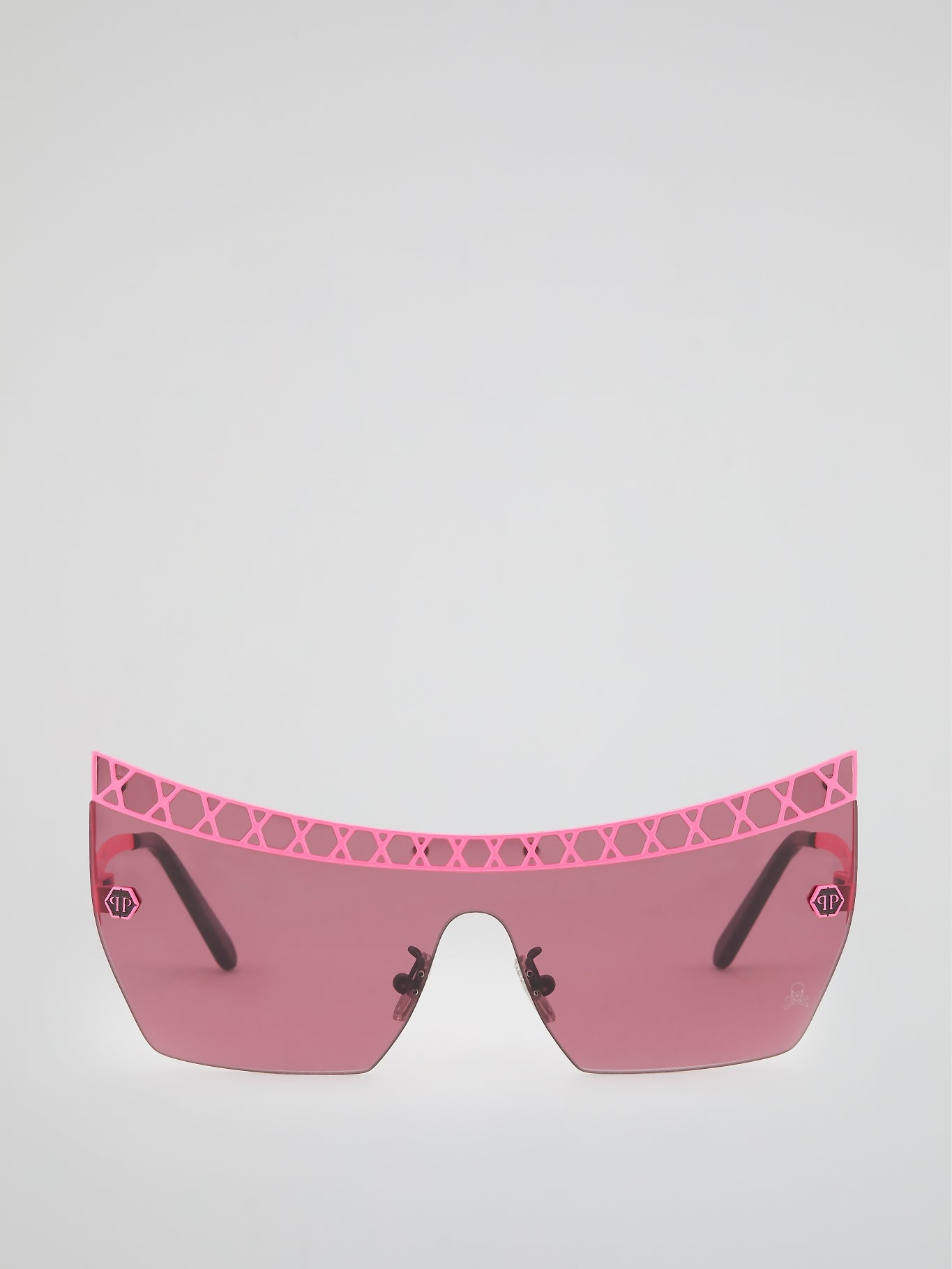 Pink Rimless Square Sunglasses – Maison-B-More Global Store display picture 2