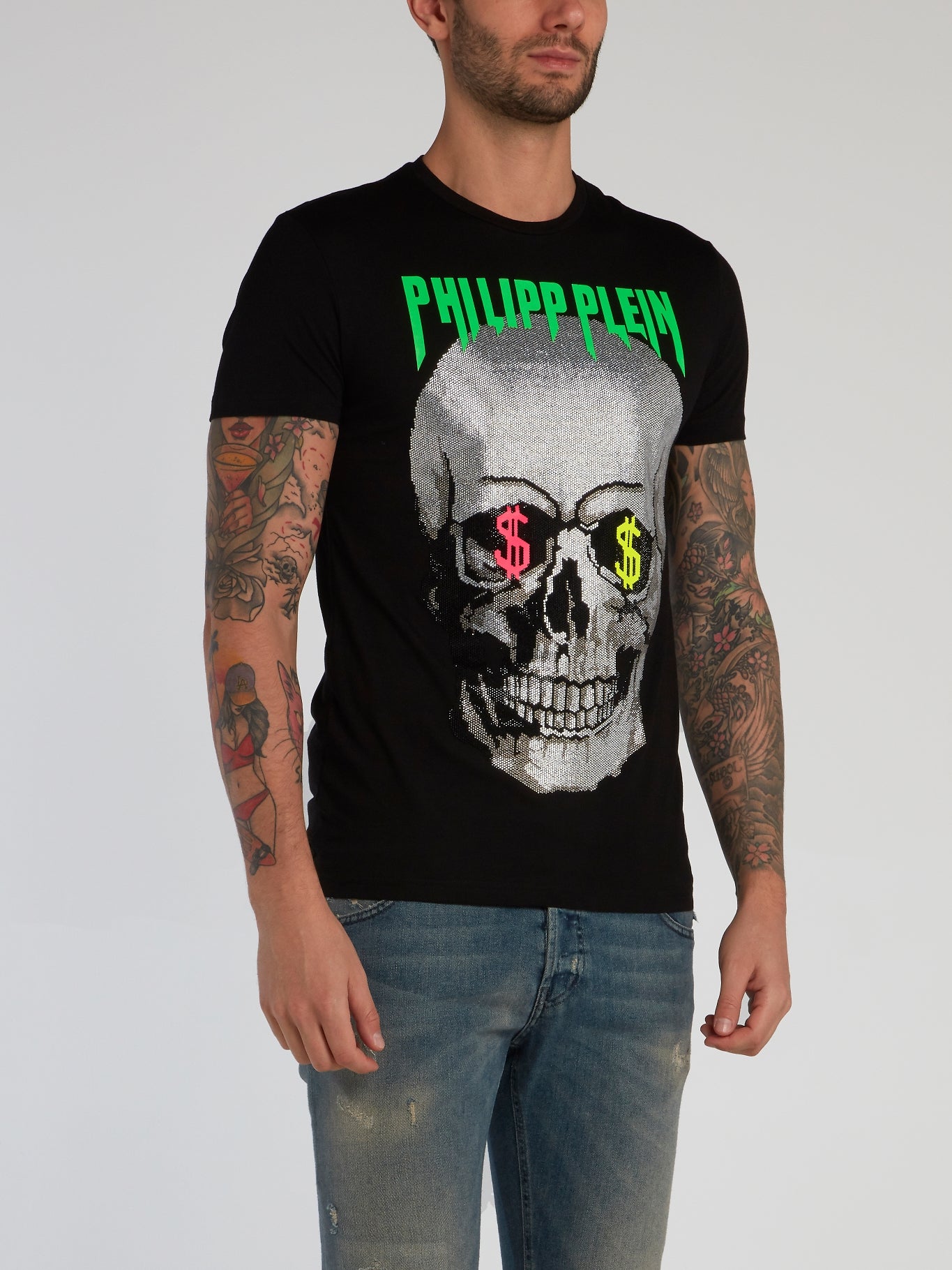 Black Rhinestone Skull T-Shirt – Maison-B-More Global Store