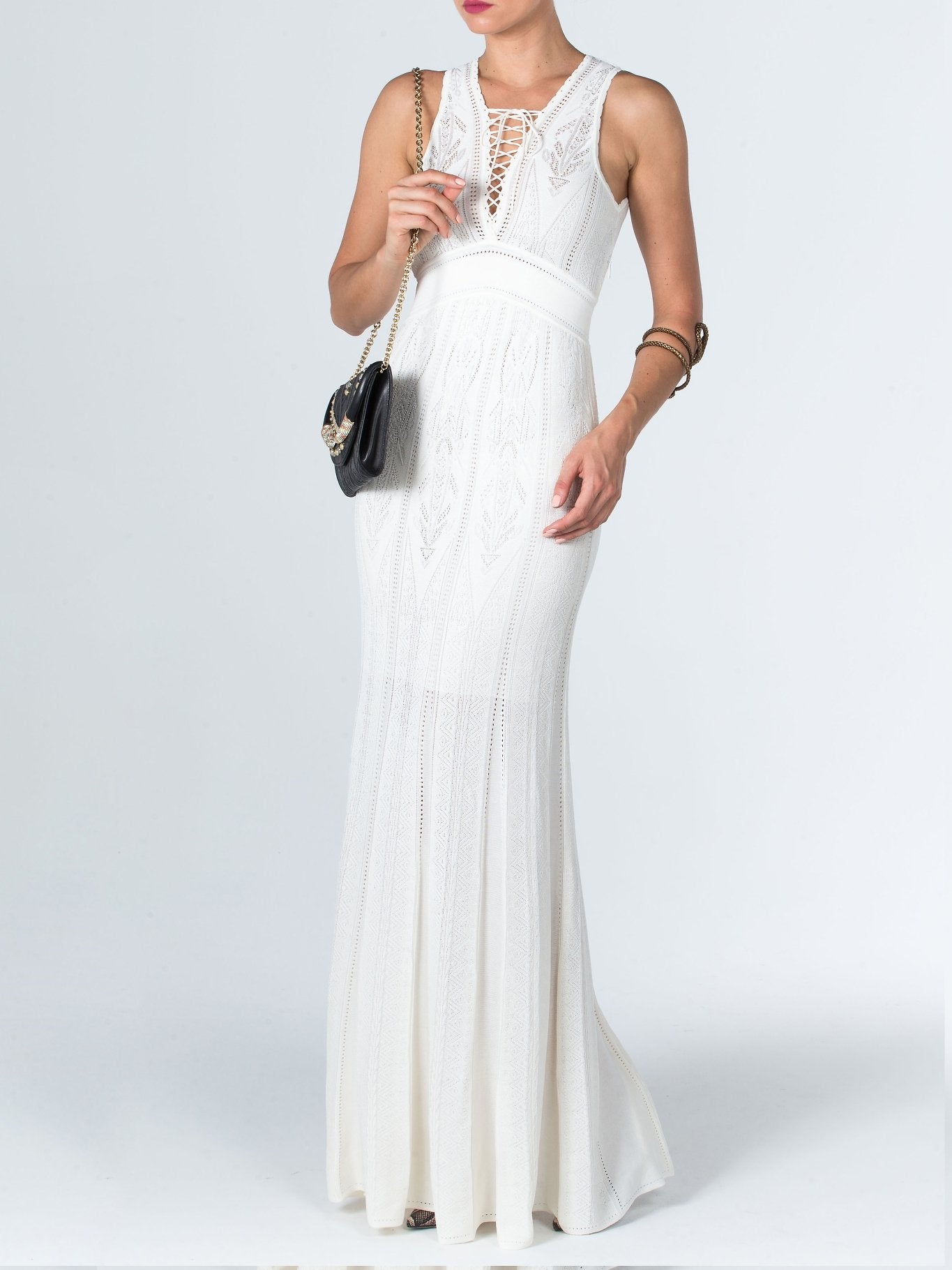 White Lace Empire Sheath Dress – Maison-B-More Global Store