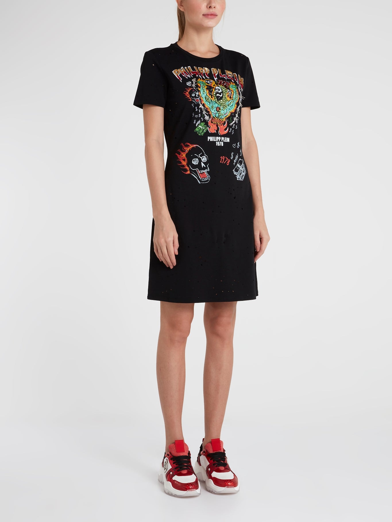graffiti shirt dress Graffiti T-shirt dress | White | Women