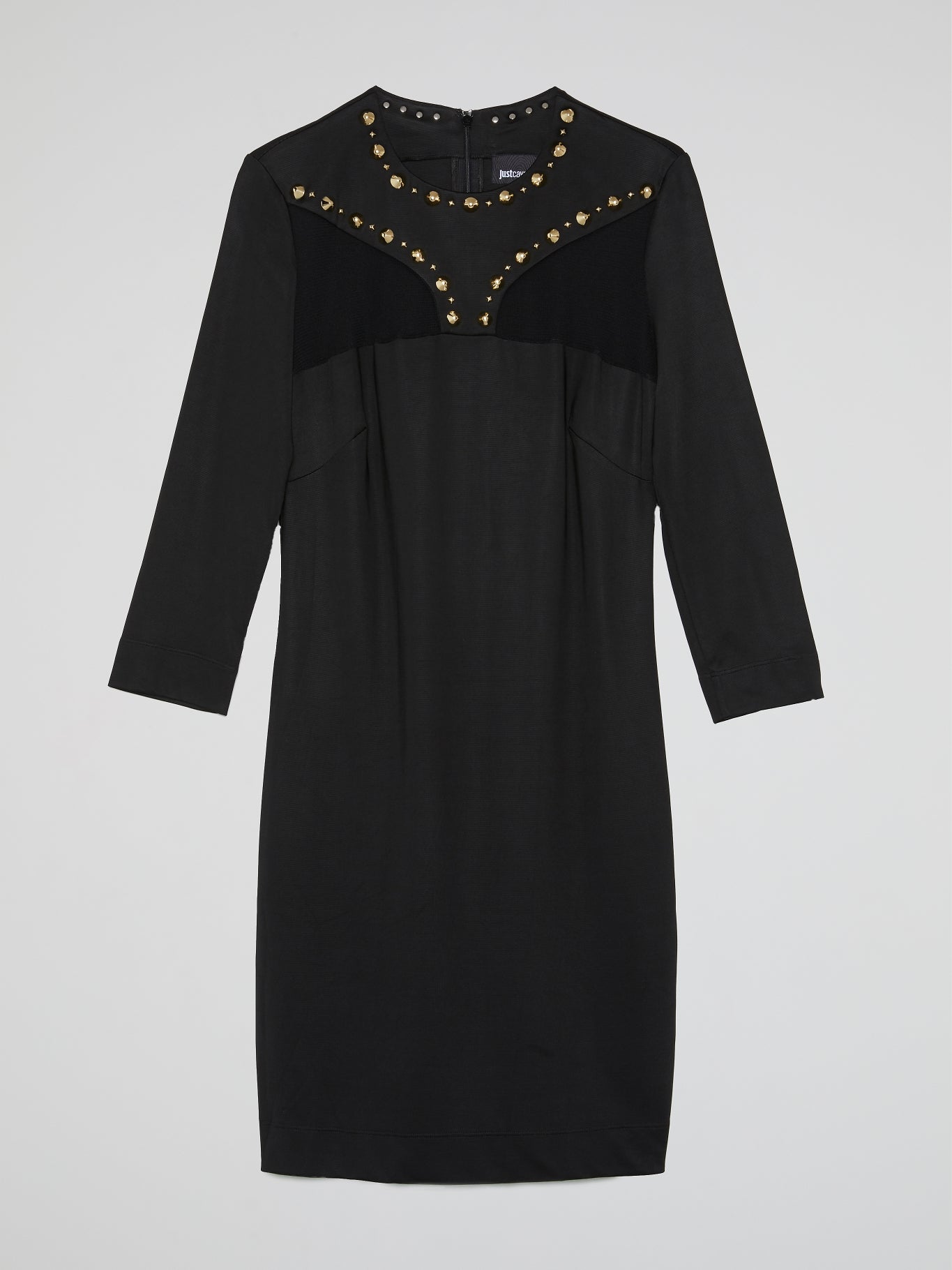 Black Studded Long Sleeve Dress Maison-B-More Global Store Black Studded Long Sleeve Dress Maison-B-More Global Store