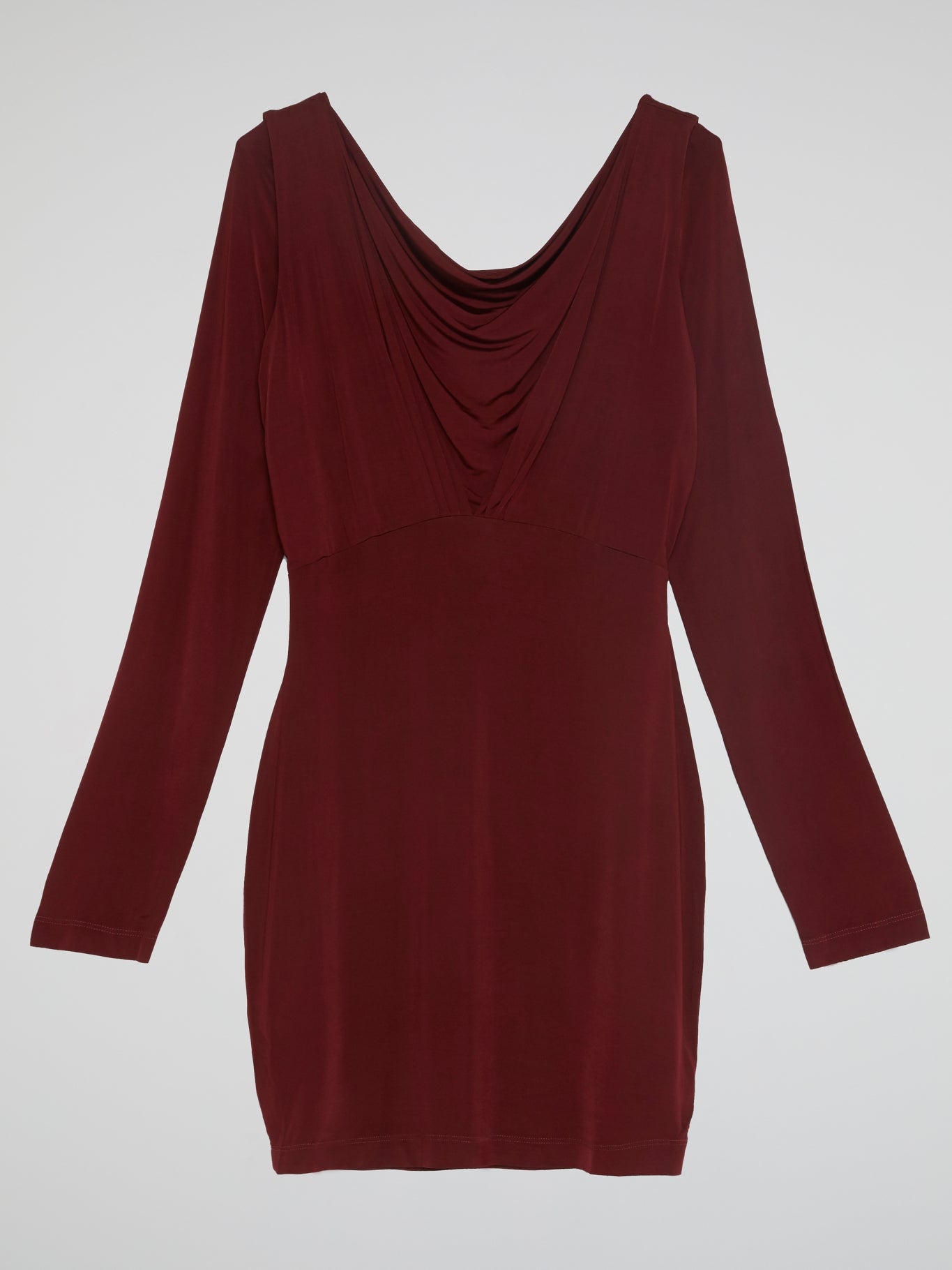 Burgundy Cowl Neck Dress – Maison-B-More Global Store