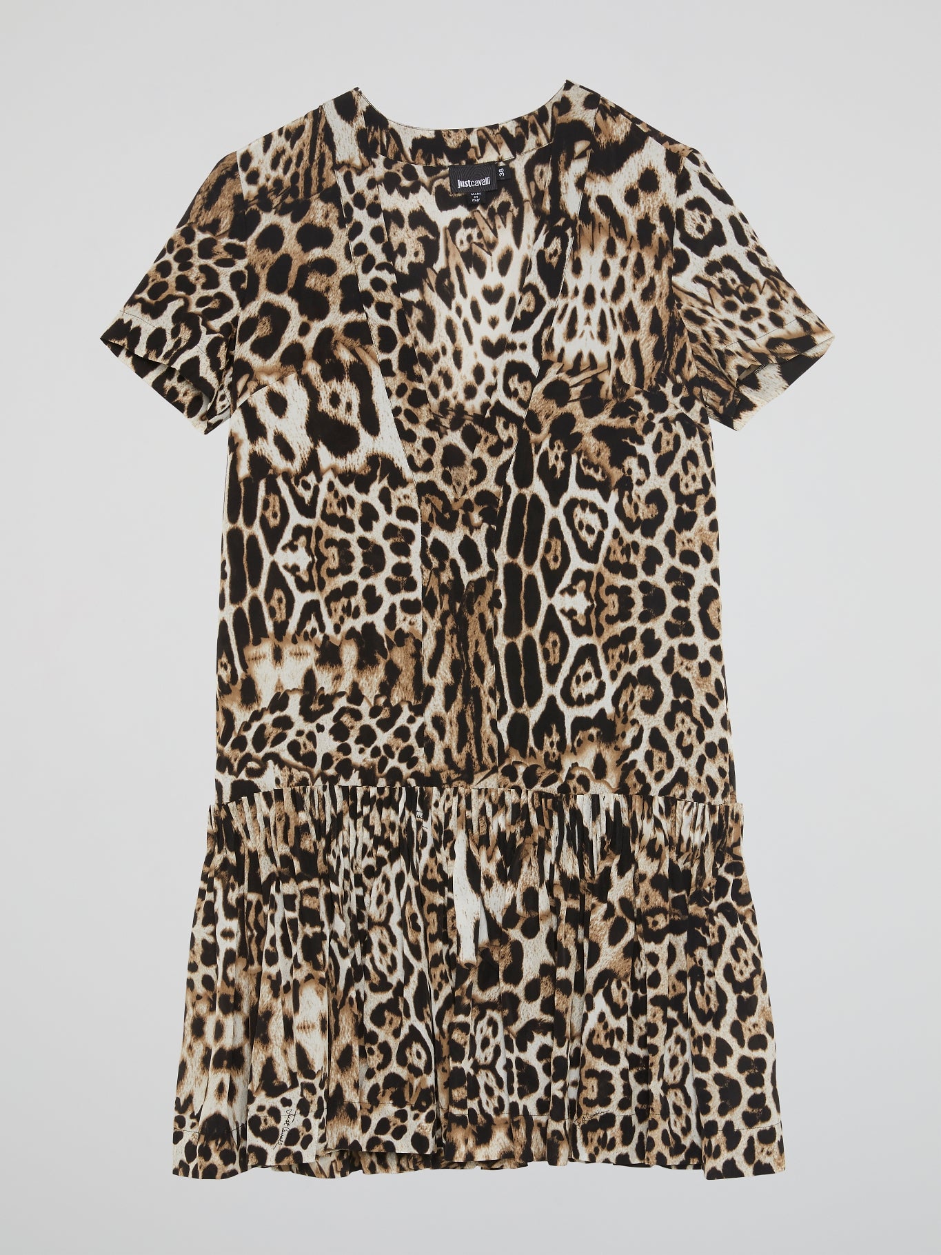 open lace back dress Shop Brown Animal Printed Peplum Dress - for Women | OUTZIDR main image 0