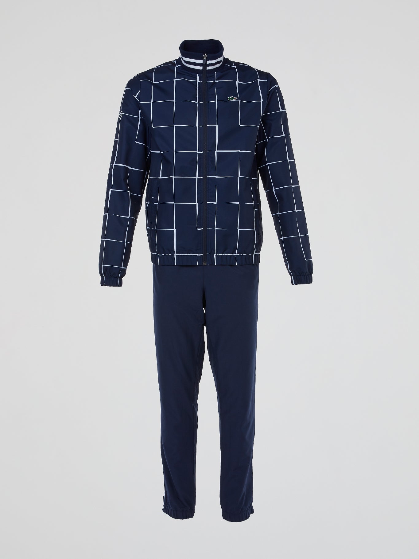 Navy Windowpane Plaid Tracksuit – Maison-B-More Global Store