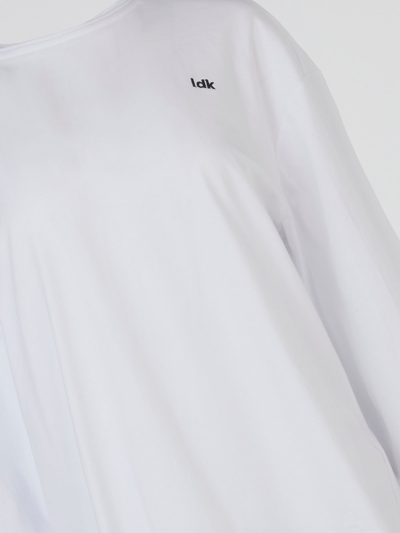 White Oversized Long Sleeve Top
