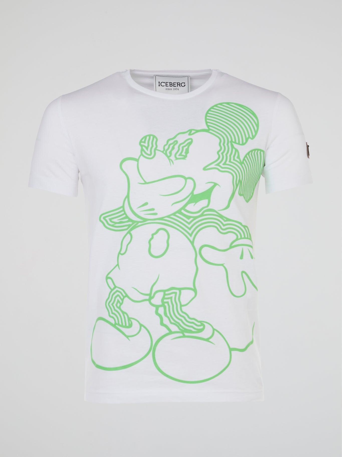 Mickey Mouse White Psychedelic Print T-Shirt – Maison-B-More 