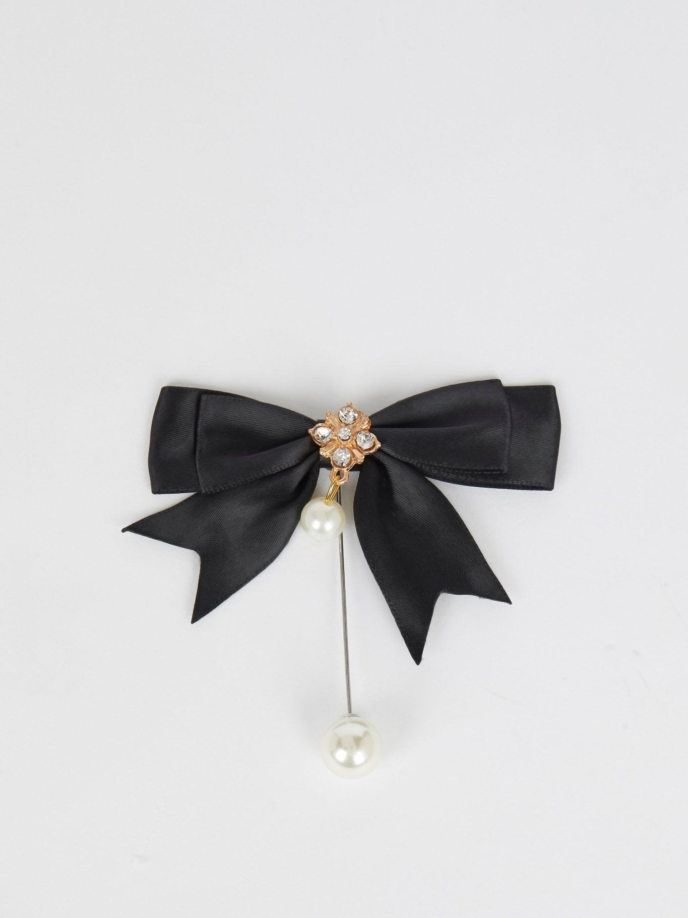 Victorian Black Ribbon Pearl Brooch – Maison-B-More Global Store