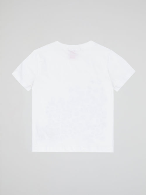 White Sketch Graphic Tee