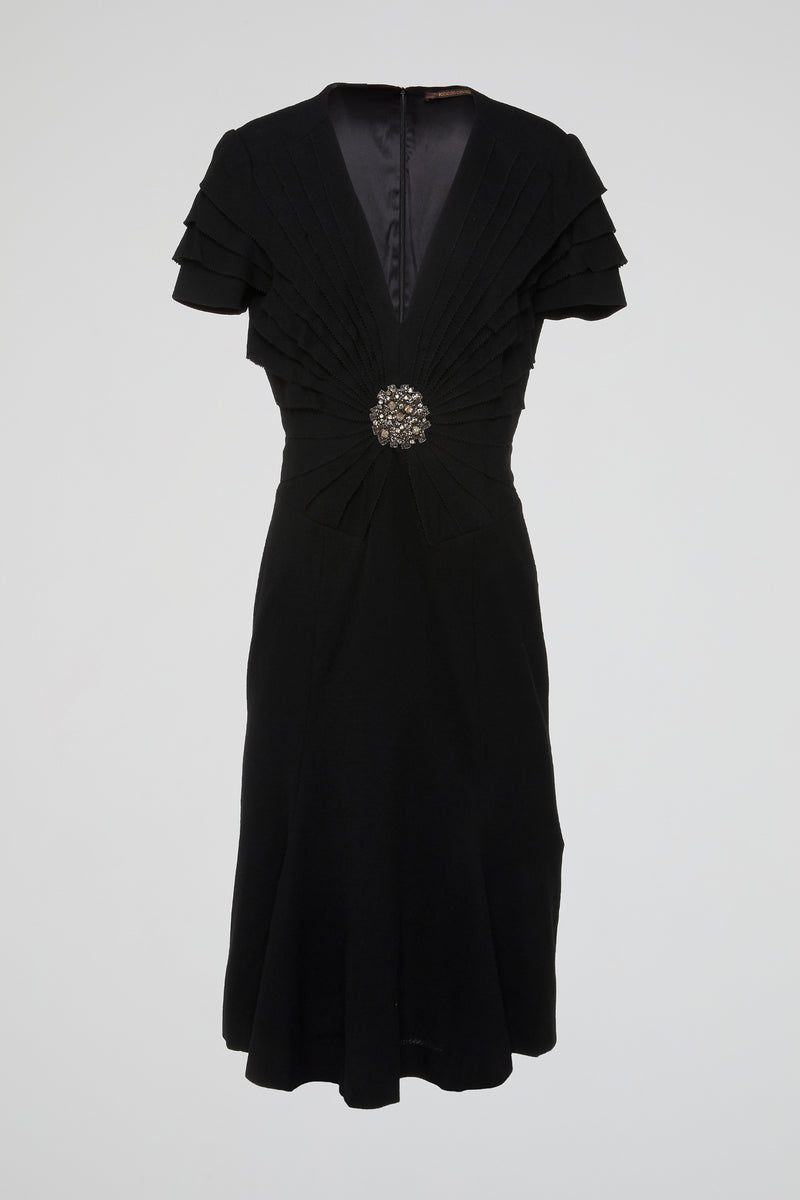 Black Radiance Embellished Dress