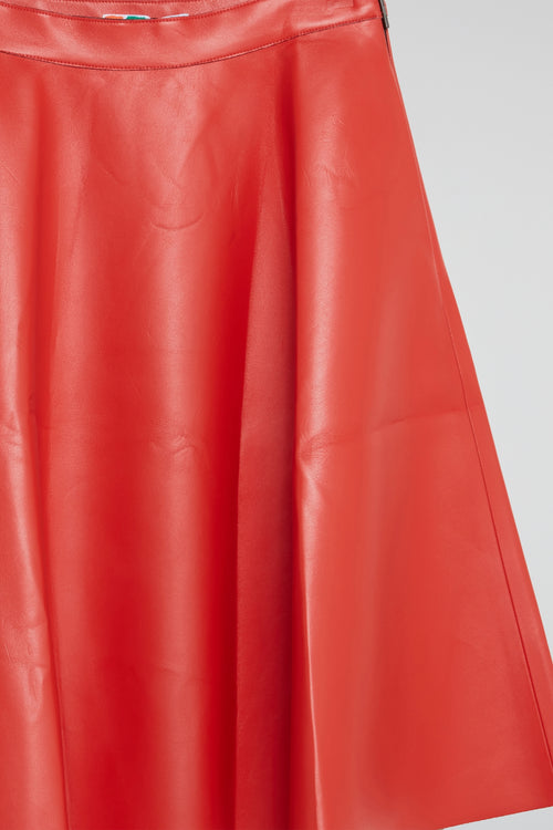 Scarlet Swing Faux Leather Skirt