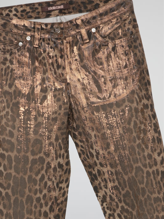 Leopard Print Skinny Jeans