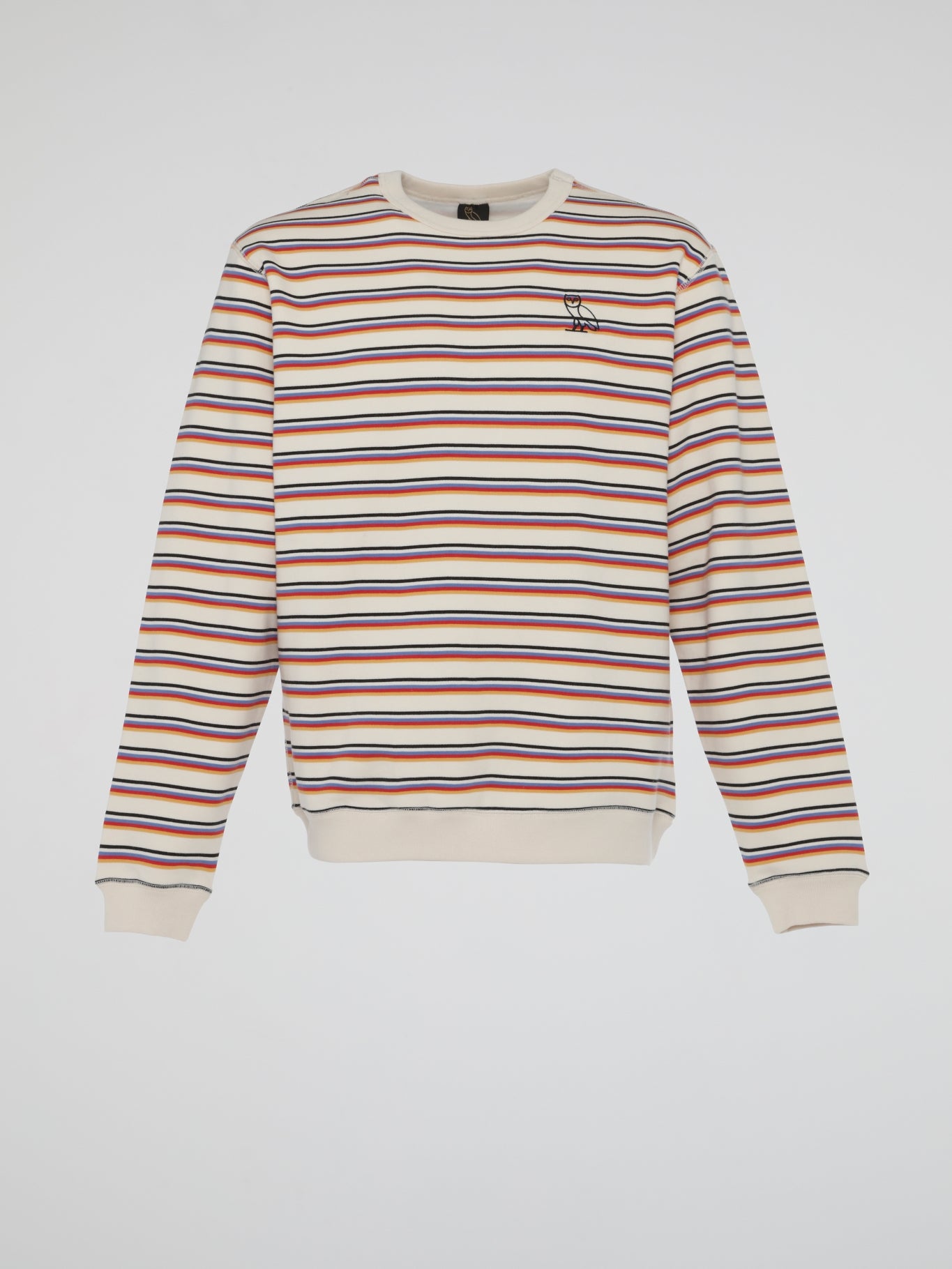 Cream Multi Stripe Long Sleeve Shirt