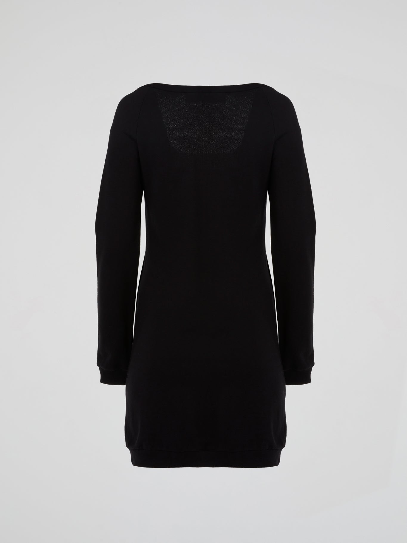 Shirtaporter Black Embroidered Tiger With Butterflies Mini Dress 40 / Black Shirtaporter Black Embroidered Tiger With Butterflies Mini Dress 40 / Black
