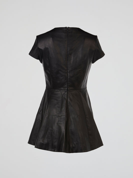 Ember Jewel Embellished Leather Dress