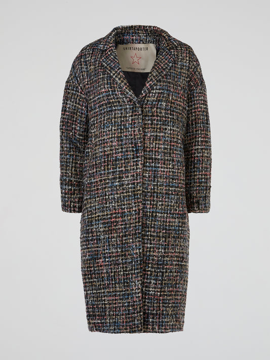 Multicolour Cappotto Italiano Tweed Coat