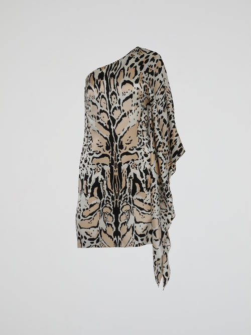 Leopard Print Asymmetrical Dress