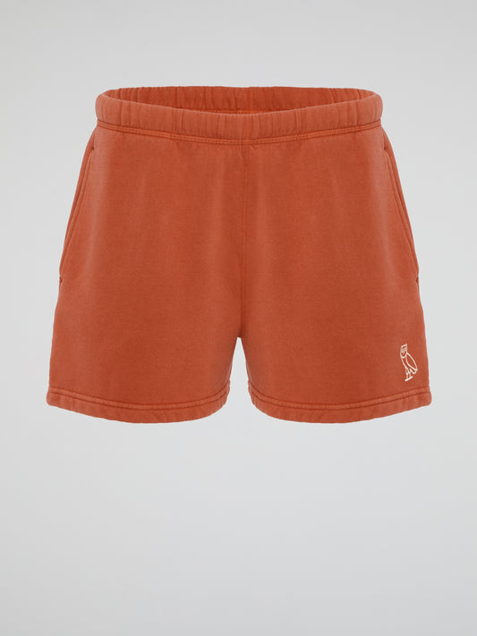Orange Garment Dye Shorts