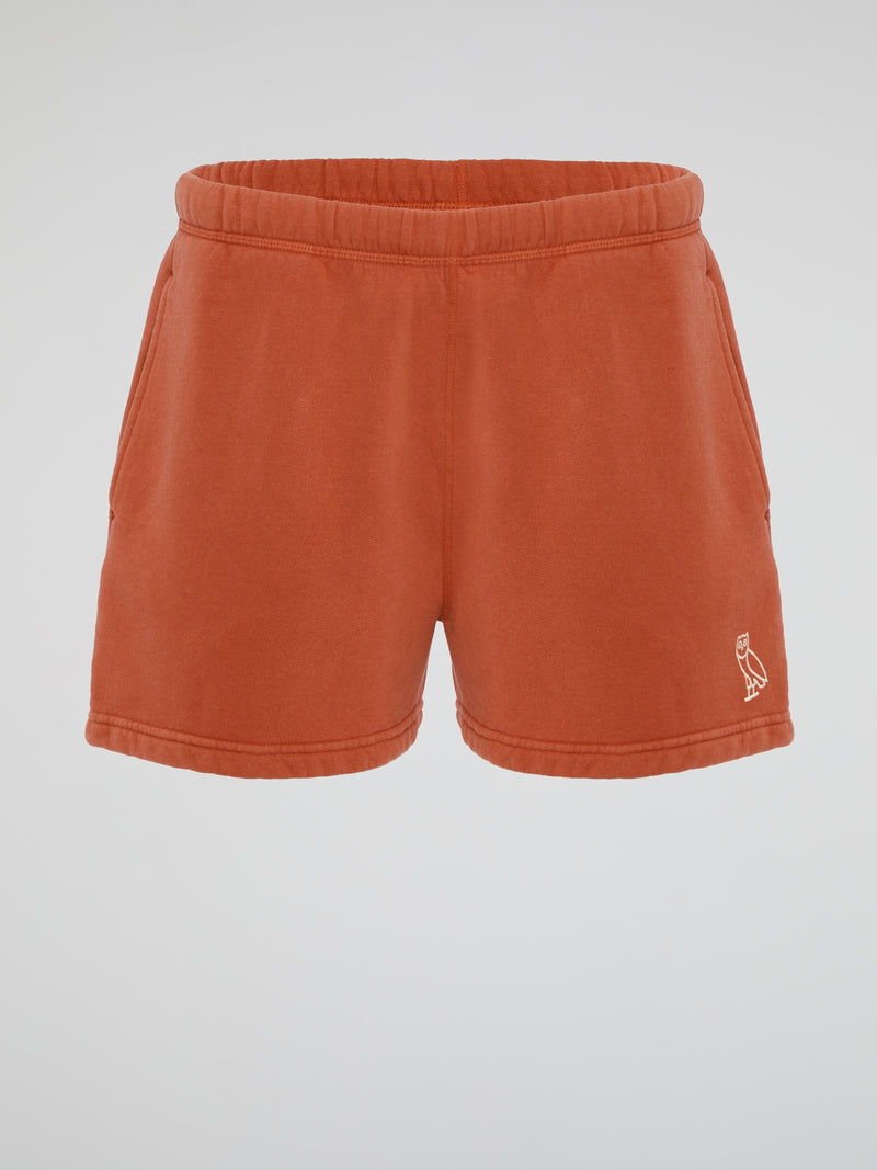 Orange Garment Dye Shorts