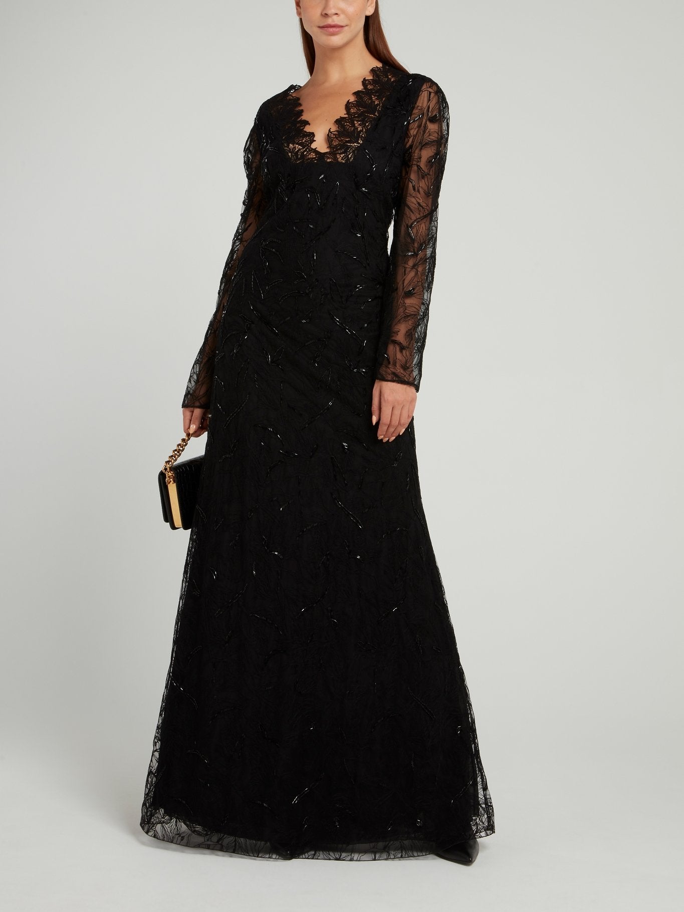 Roberto Cavalli - Black layered lace gown, Woman, Black, Size: 44 Roberto Cavalli - Black layered lace gown, Woman, Black, Size: 44