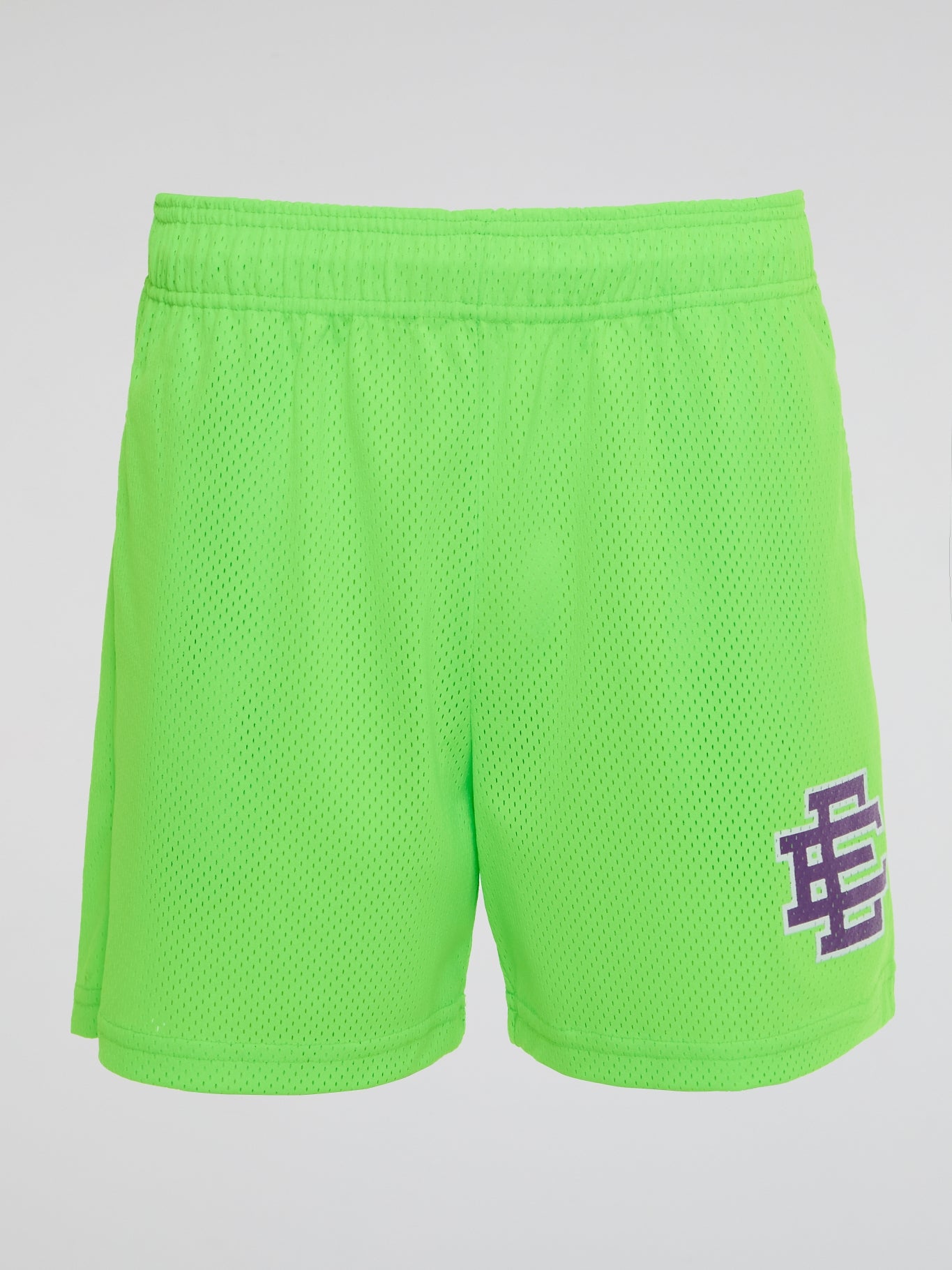 Neon Perforated Logo Shorts