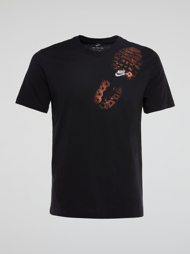 Handmade Tie Dye Nike Footprint Edition T-Shirt