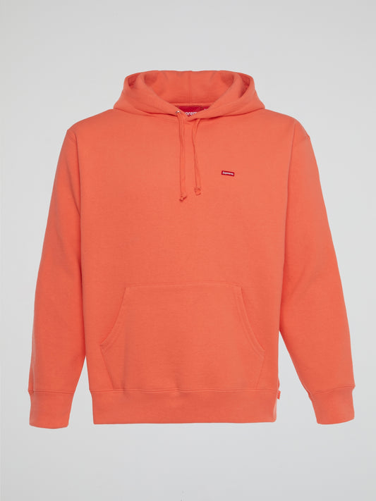 Orange Small Box Hooded Sweatshirt