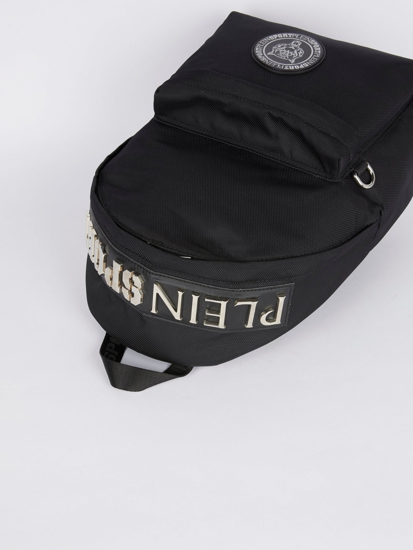embellished mini backpack Silver Logo Embellished Mini Backpack