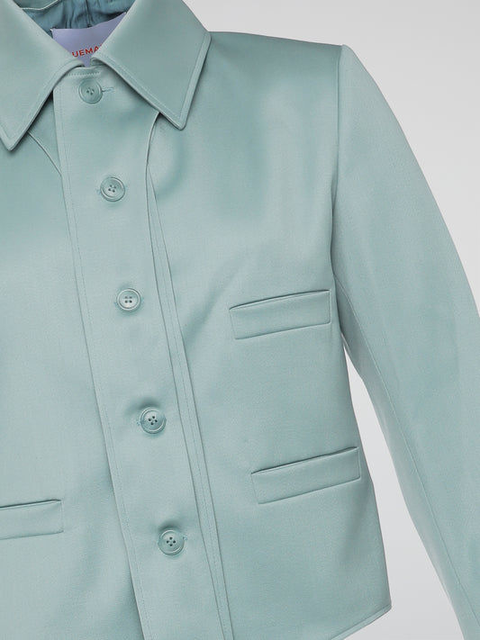 Teal Button Up Jacket